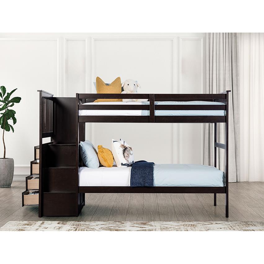  Furniture of America Ontario FM-BK102ES-T Twin/Twin Bunk Bed IMAGE 3