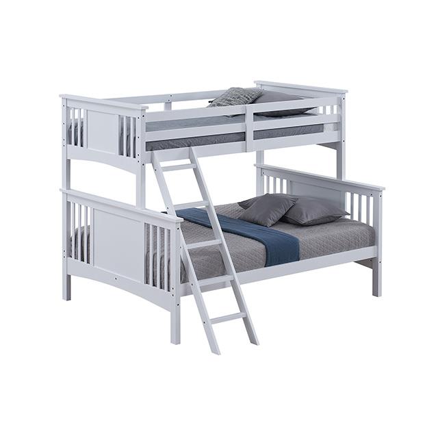  Furniture of America Spring Creek FM-BK602F-WH Twin/Full Bunk Bed IMAGE 3