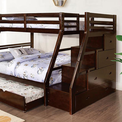  Furniture of America Ellington FM-BK611ES Twin/Full Bunk Bed IMAGE 1