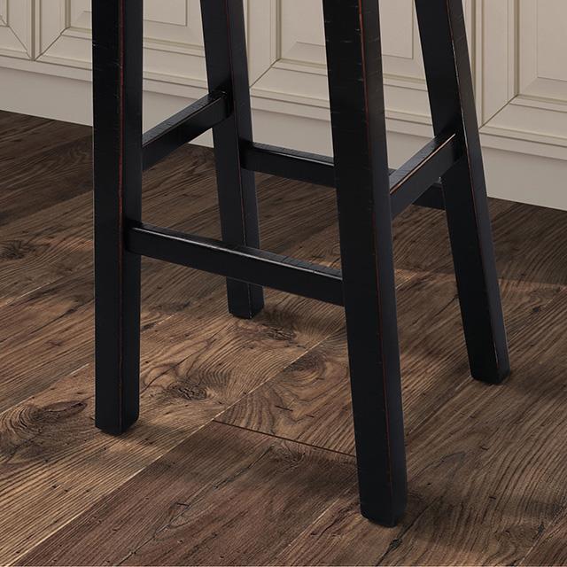  Furniture of America Biasca FM-BR3001BK-29-2PK 29" Stool IMAGE 4
