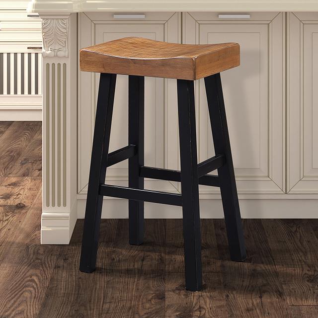  Furniture of America Biasca FM-BR3001BR-29-2PK 29" Stool IMAGE 1