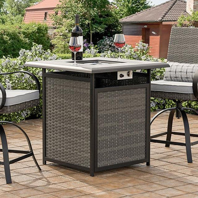  Furniture of America Arosa GM-2024 Fire Pit Counter Height Table IMAGE 1
