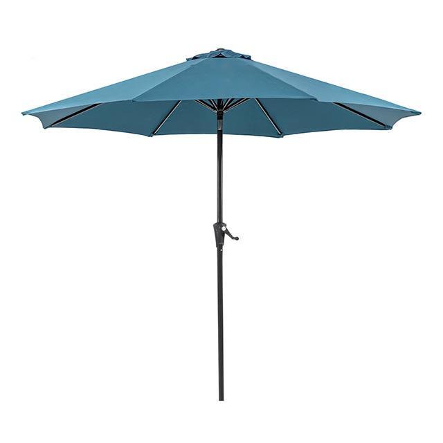  Furniture of America Tano LA-A010BL+BASE 9' Outdoor Umbrella + 21" Round Base IMAGE 1