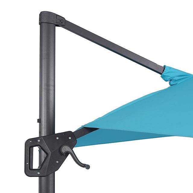  Furniture of America Sano LA-A015TL+BASE 10 Ft Square Umbrella w/ Double Top w/ LED + 37" Large Base IMAGE 9