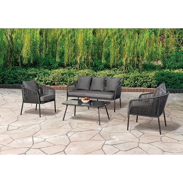  Furniture of America Myesha LA-A019LG-4PK 4 pc Conversation Set IMAGE 1