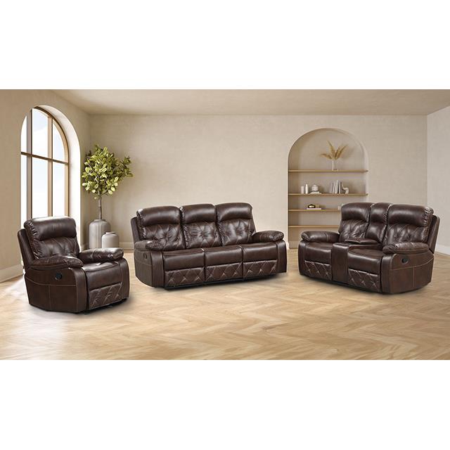  Furniture of America NX6004BR-LV Manual Loveseat IMAGE 1