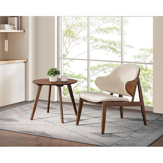  Furniture of America Arth FM-AC200WN Accent Table IMAGE 1