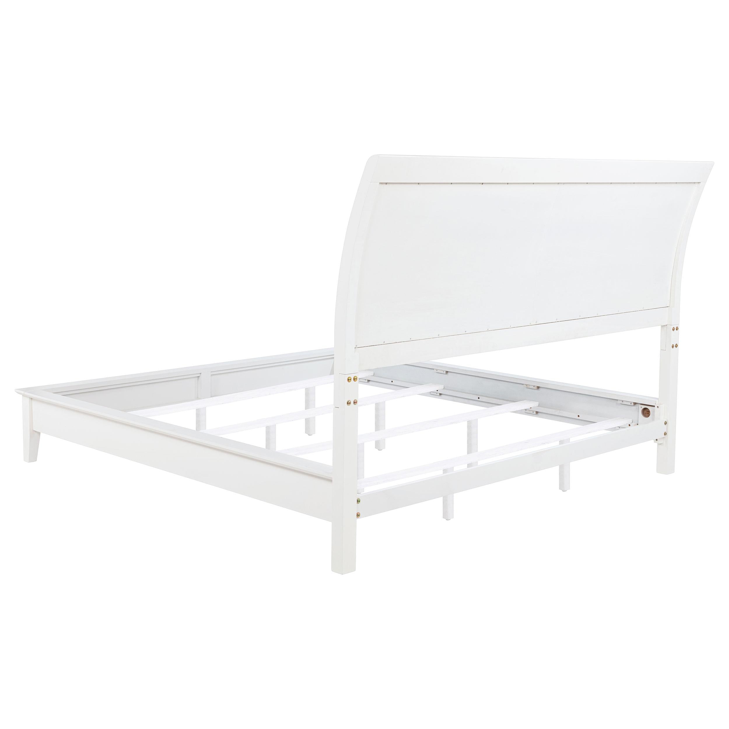  Size_King  -- Bexhill 223471KE 56-inch Upholstered Eastern King Panel Bed - White IMAGE 4