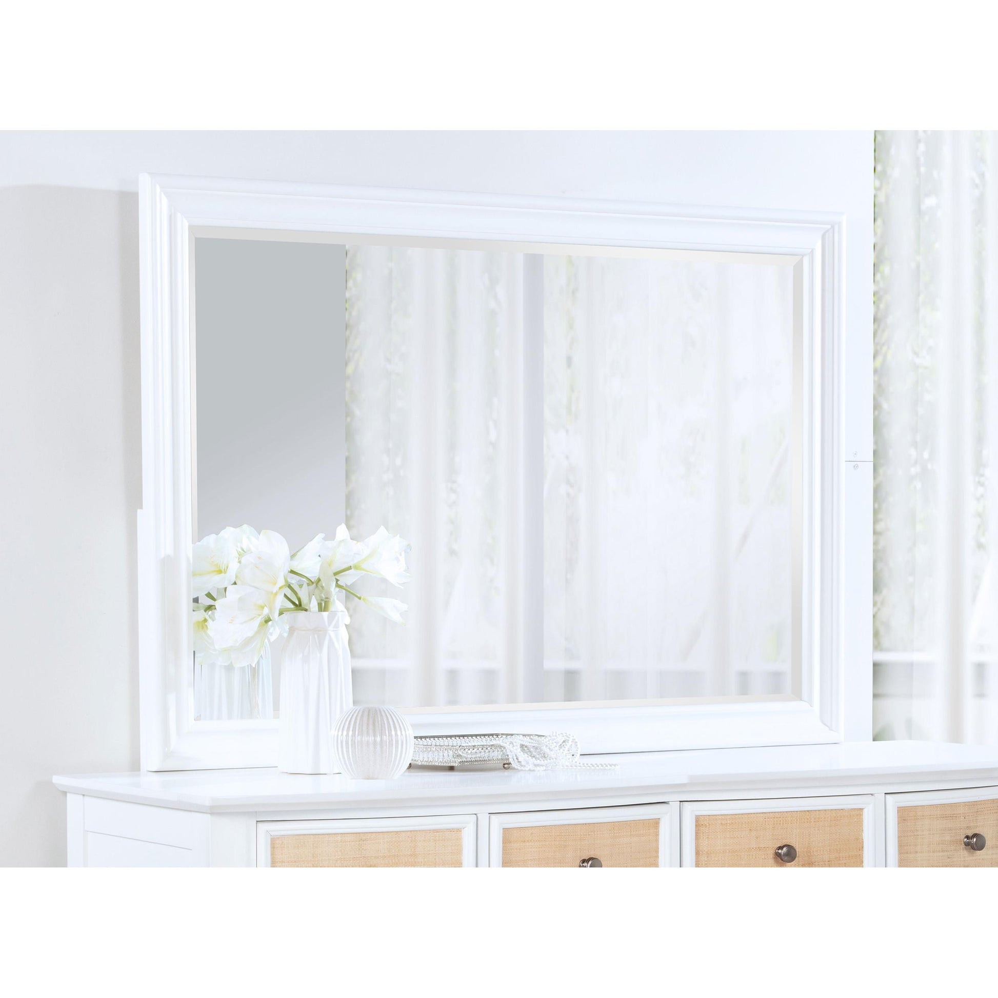  Coaster Furniture Bexhill 223474 Dresser Mirror - White IMAGE 3