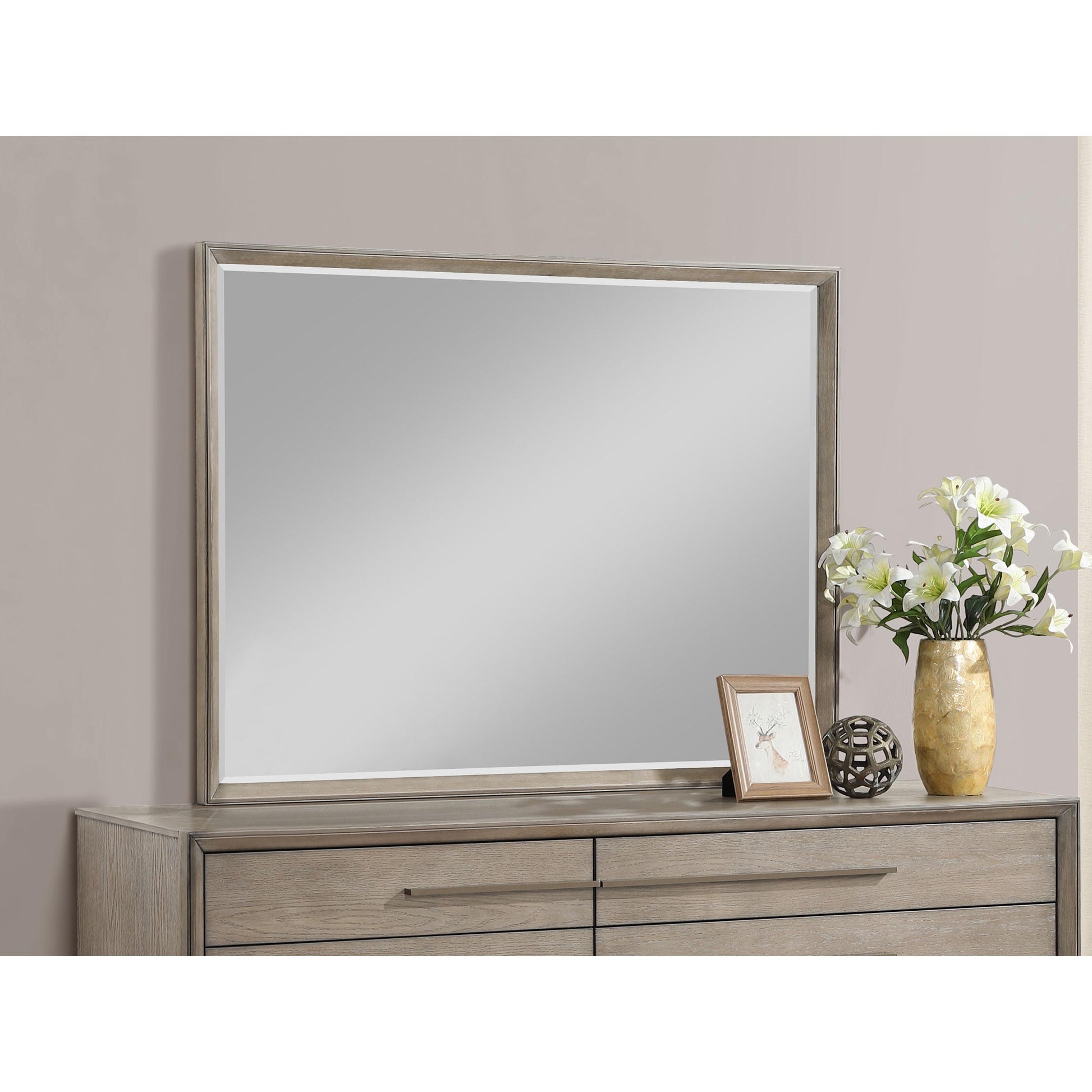  Coaster Furniture Durango 223274 Dresser Mirror - Taupe Oak IMAGE 4