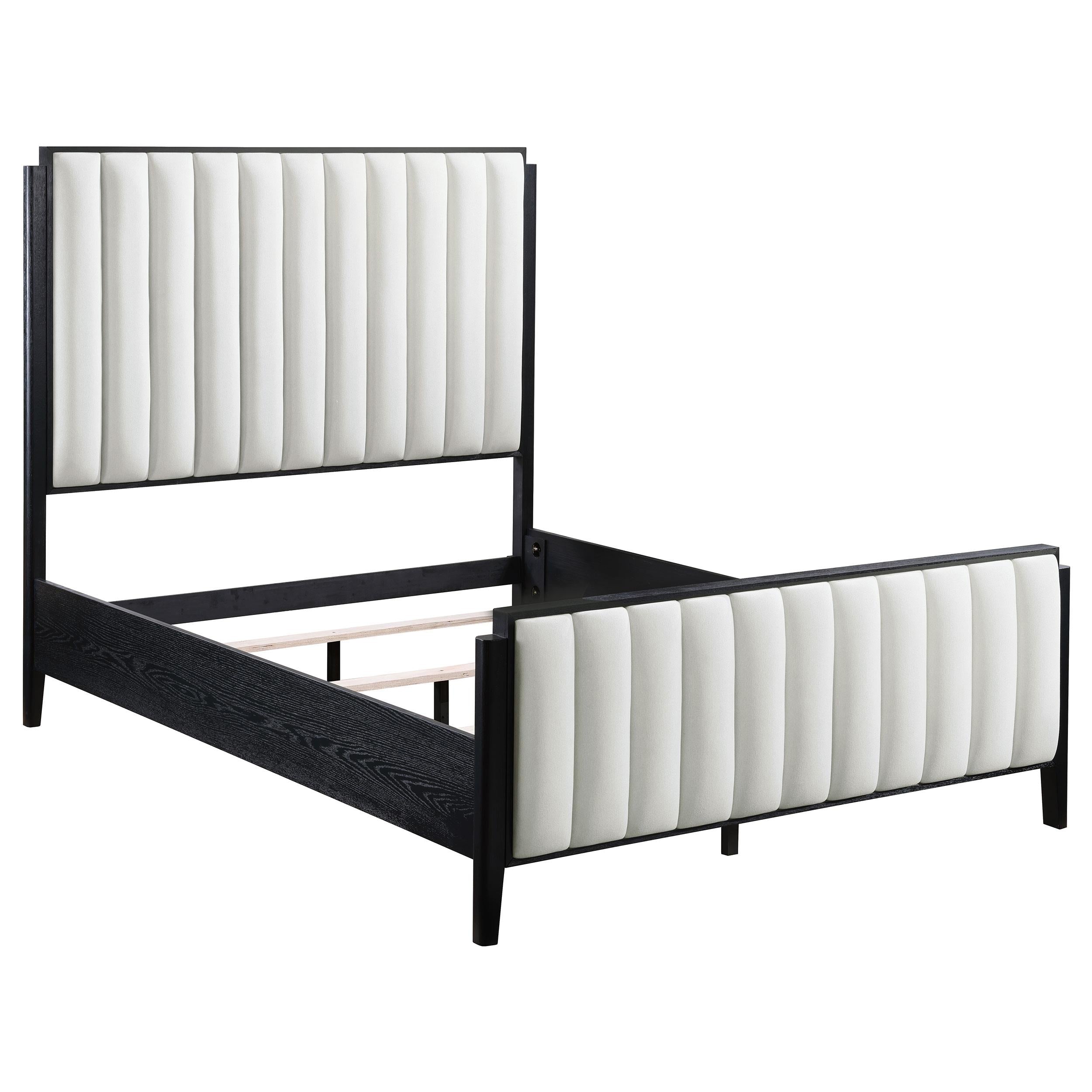  Size_King  -- Brookmead 224710KE 60-inch Upholstered Eastern King Bed - Black IMAGE 1