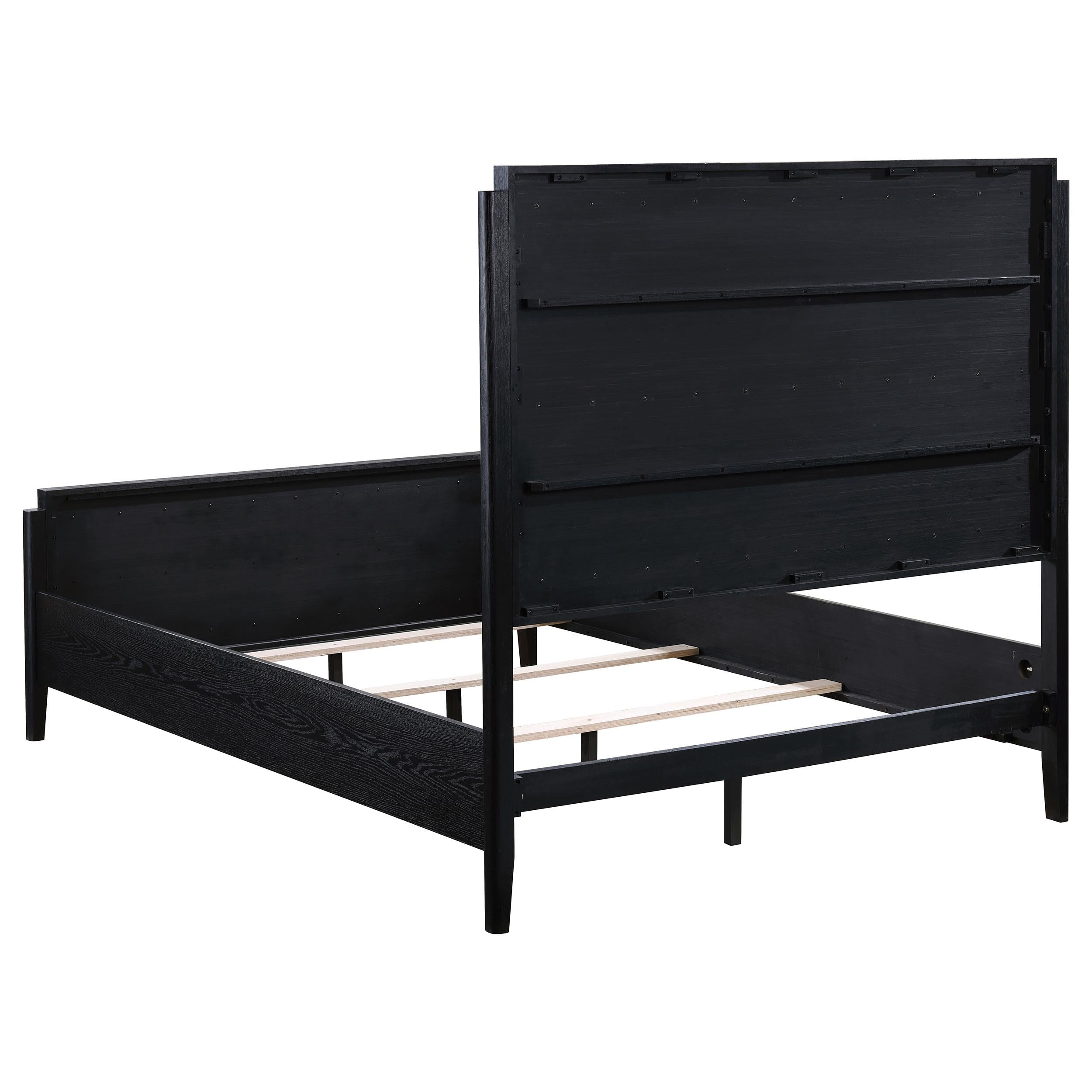  Size_King  -- Brookmead 224710KE 60-inch Upholstered Eastern King Bed - Black IMAGE 3
