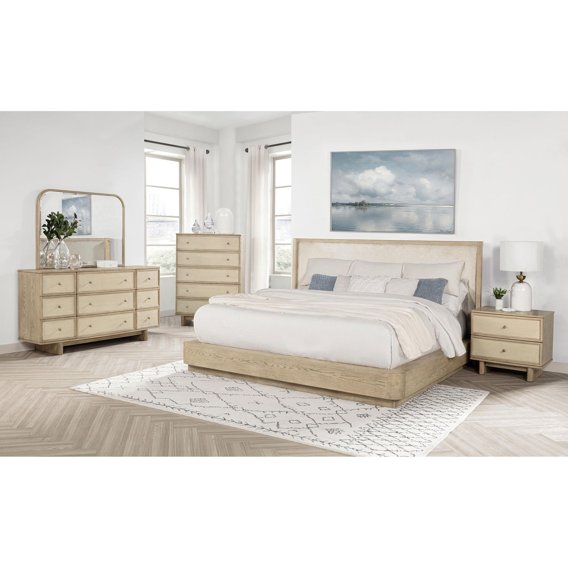  Size_ -- Coaster Furniture Kailani Upholstered Panel Bed IMAGE 5