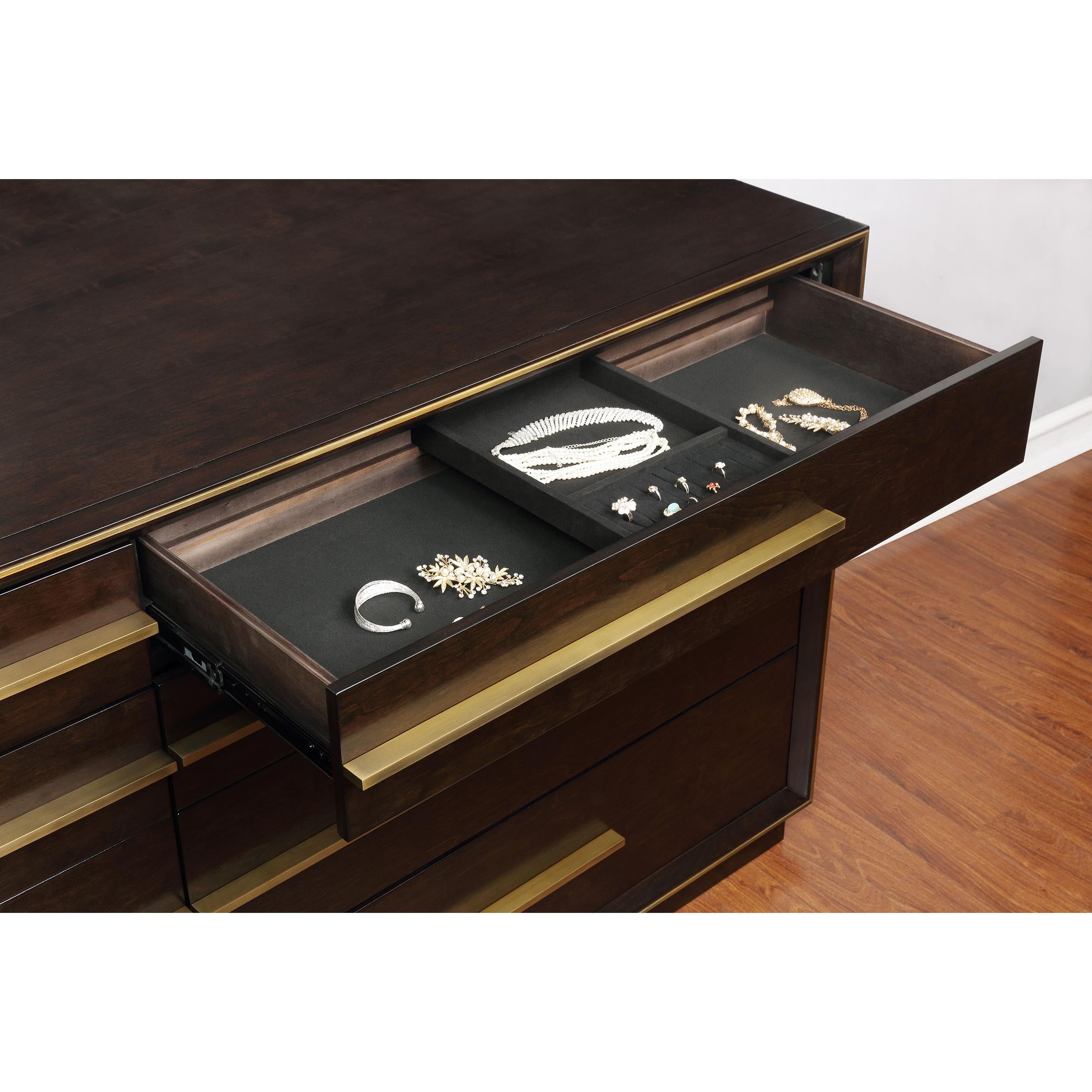  Coaster Furniture Durango 223263M 8-Drawer Dresser with Mirror - Smoked Peppercorn IMAGE 13