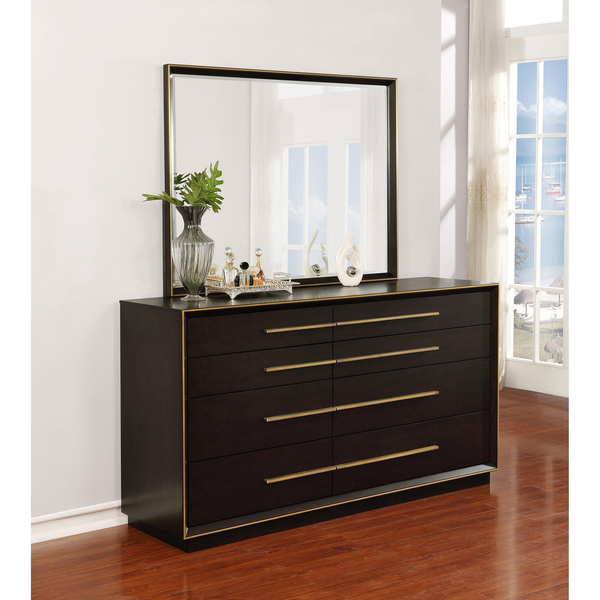  Coaster Furniture Durango 223263M 8-Drawer Dresser with Mirror - Smoked Peppercorn IMAGE 9