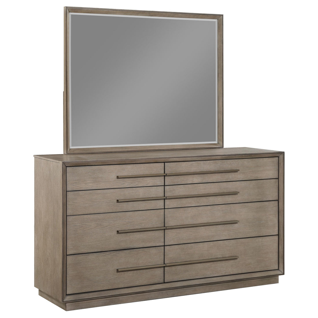  Coaster Furniture Durango 223273M 8-Drawer Dresser and Mirror - Taupe Oak IMAGE 1