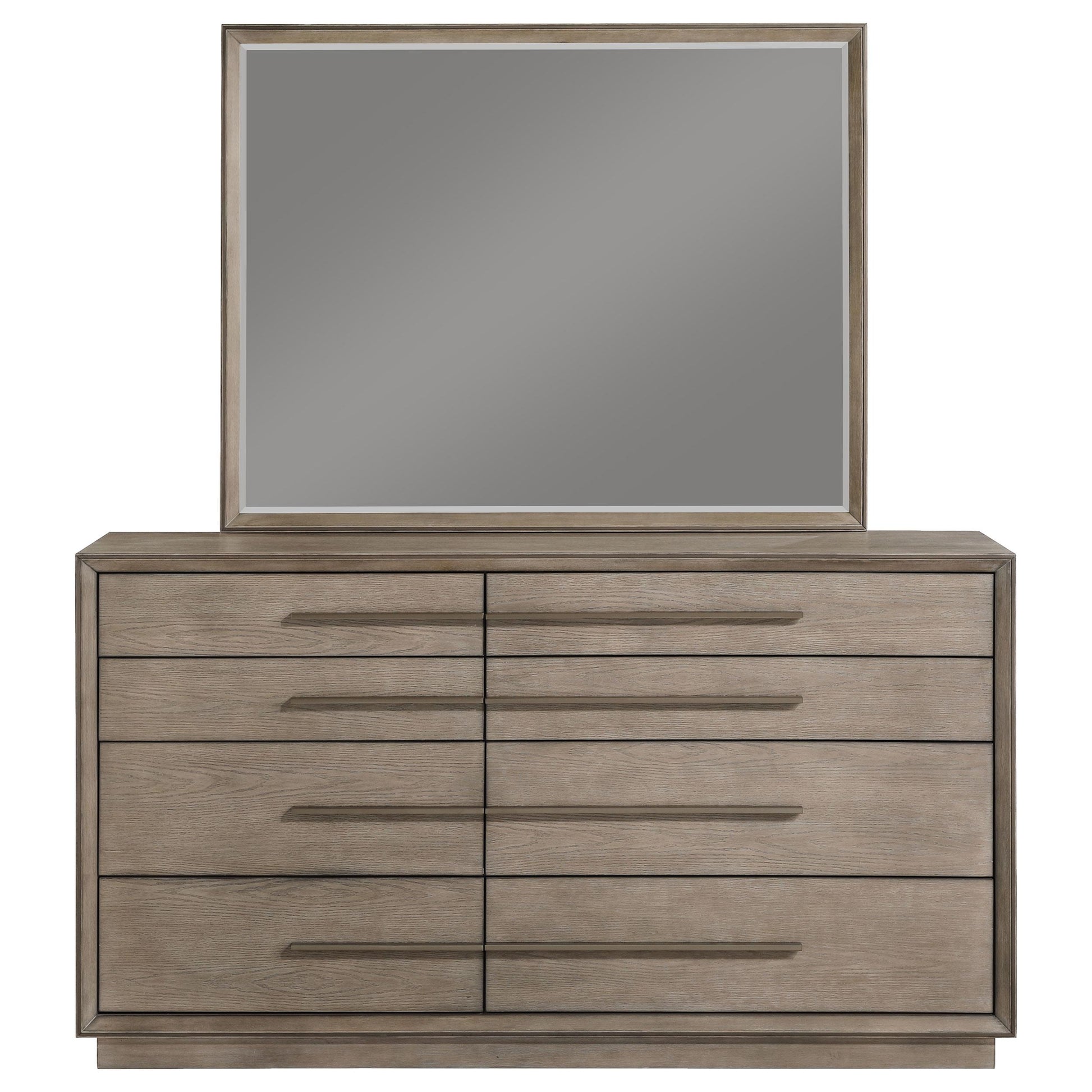  Coaster Furniture Durango 223273M 8-Drawer Dresser and Mirror - Taupe Oak IMAGE 2