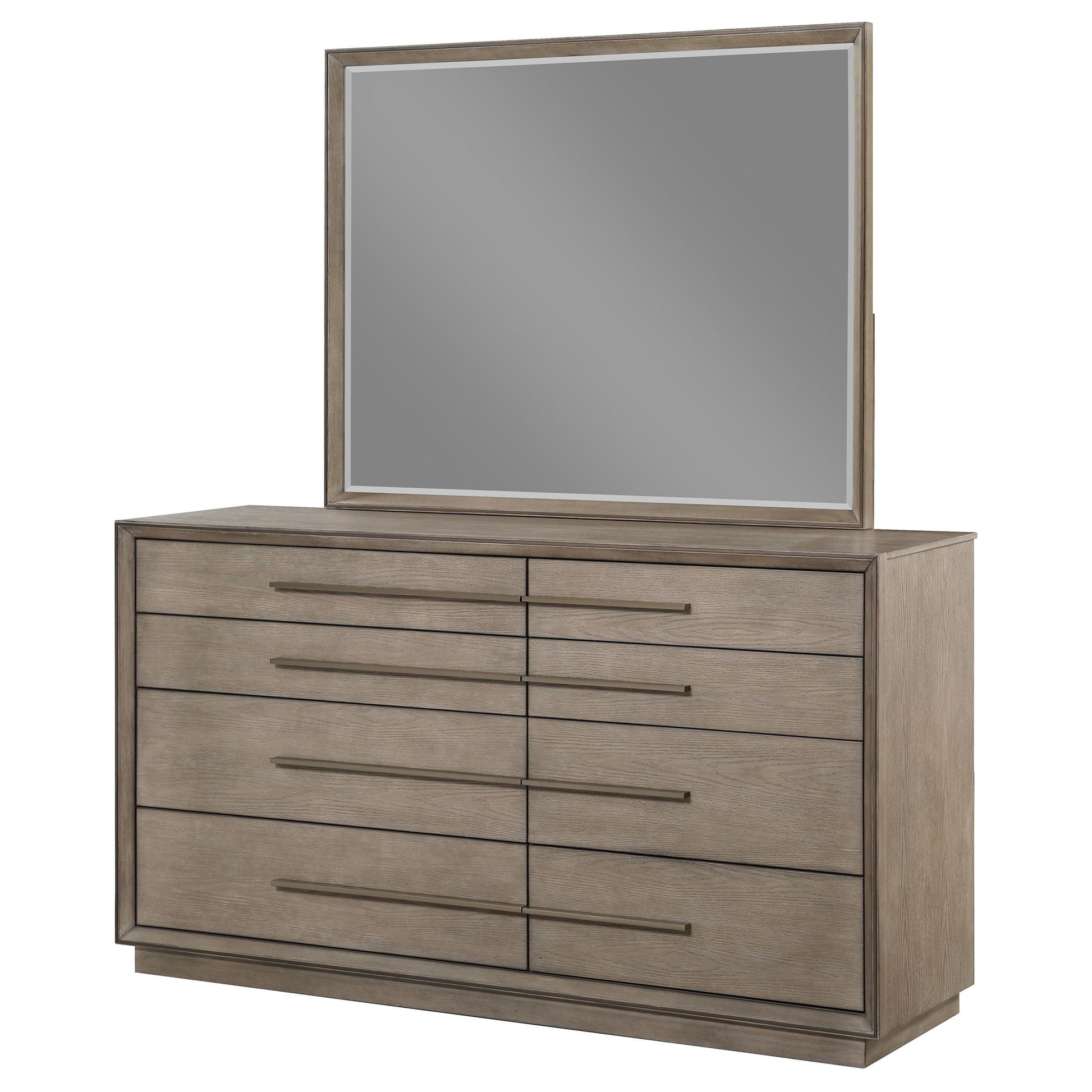  Coaster Furniture Durango 223273M 8-Drawer Dresser and Mirror - Taupe Oak IMAGE 3