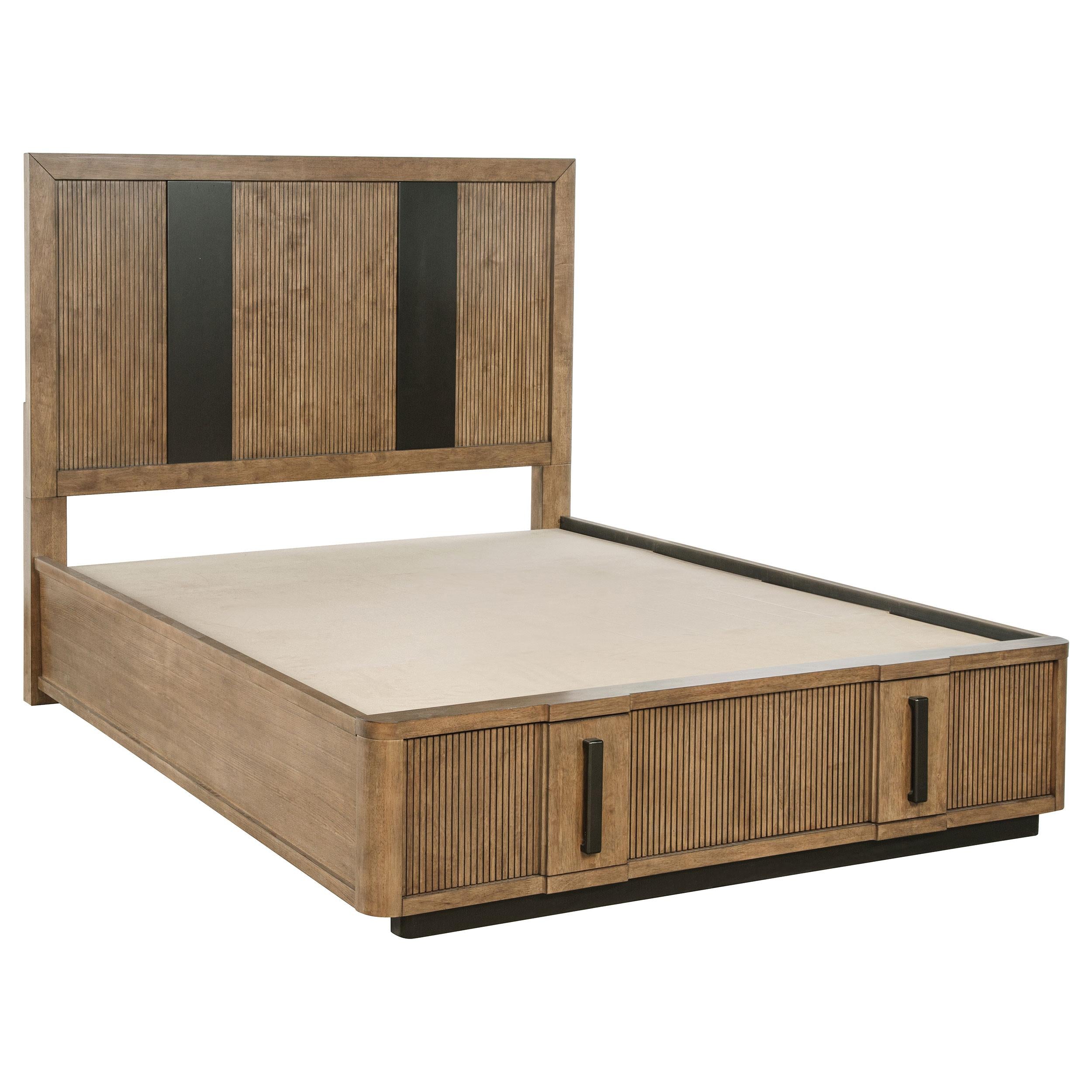  Size_Queen  -- Coaster Furniture Terrace Panel Bed with Storage IMAGE 1