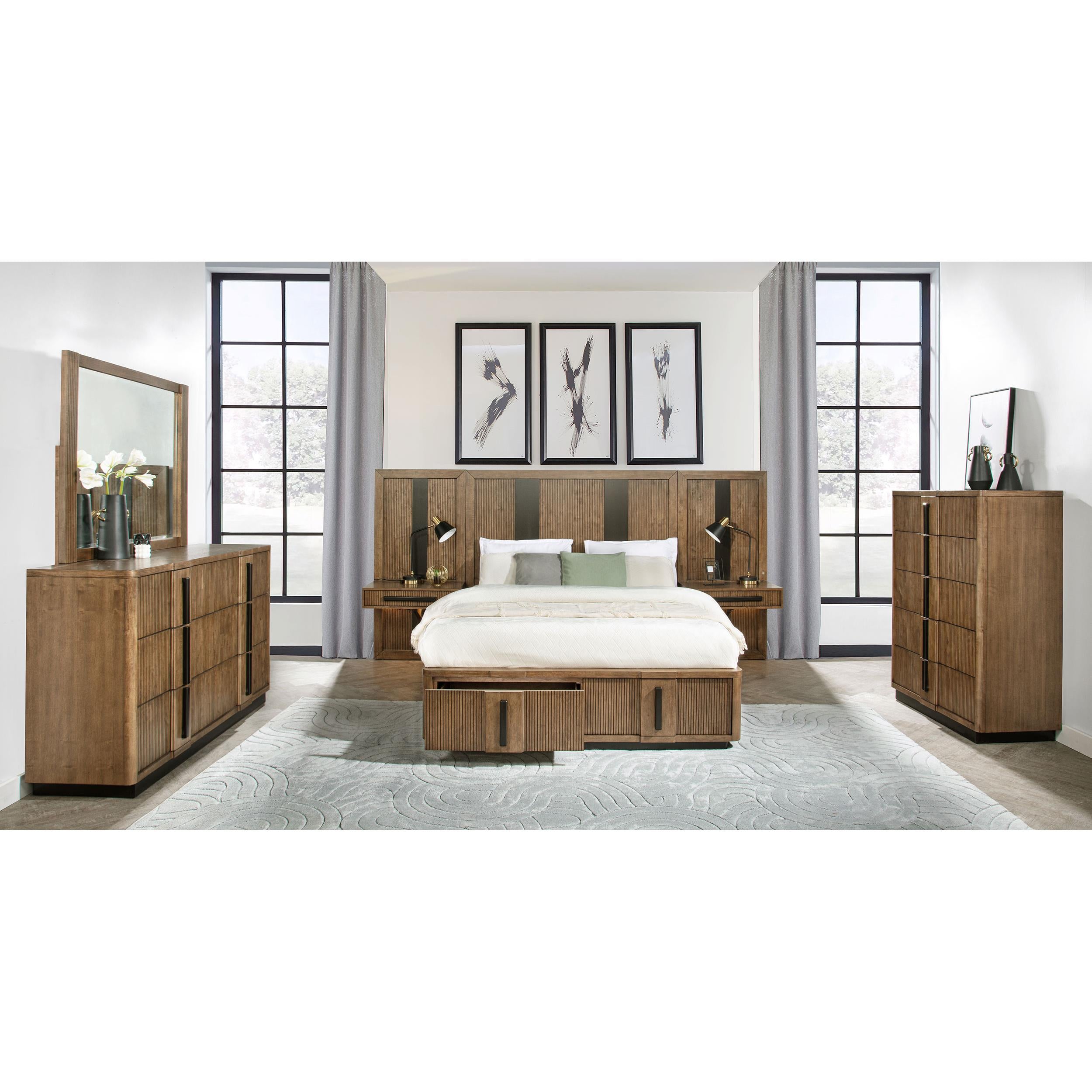  Size_King  -- Terrace 224900KE 2-Drawer Eastern King Storage Bed - Ash Brown IMAGE 7