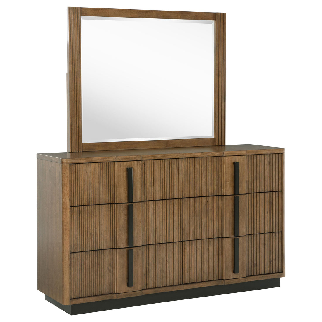  Coaster Furniture Terrace 224903M 6-Drawer Dresser and Mirror - Ash Brown IMAGE 1