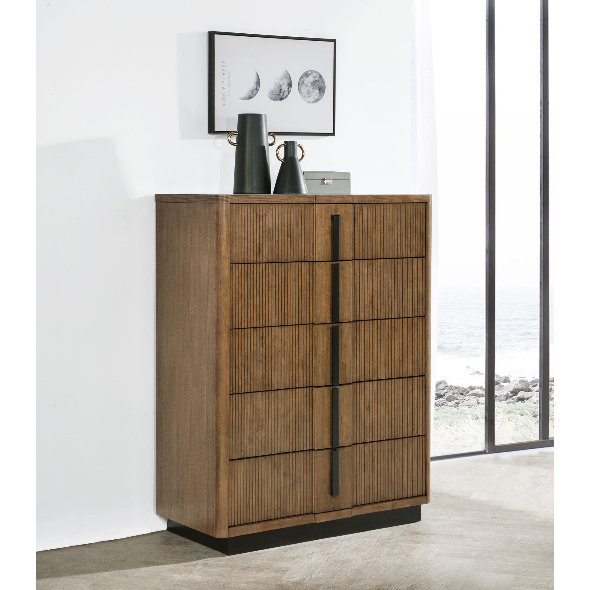  Coaster Furniture Terrace 224905 5-Drawer Chest of Drawers - Ash Brown IMAGE 9