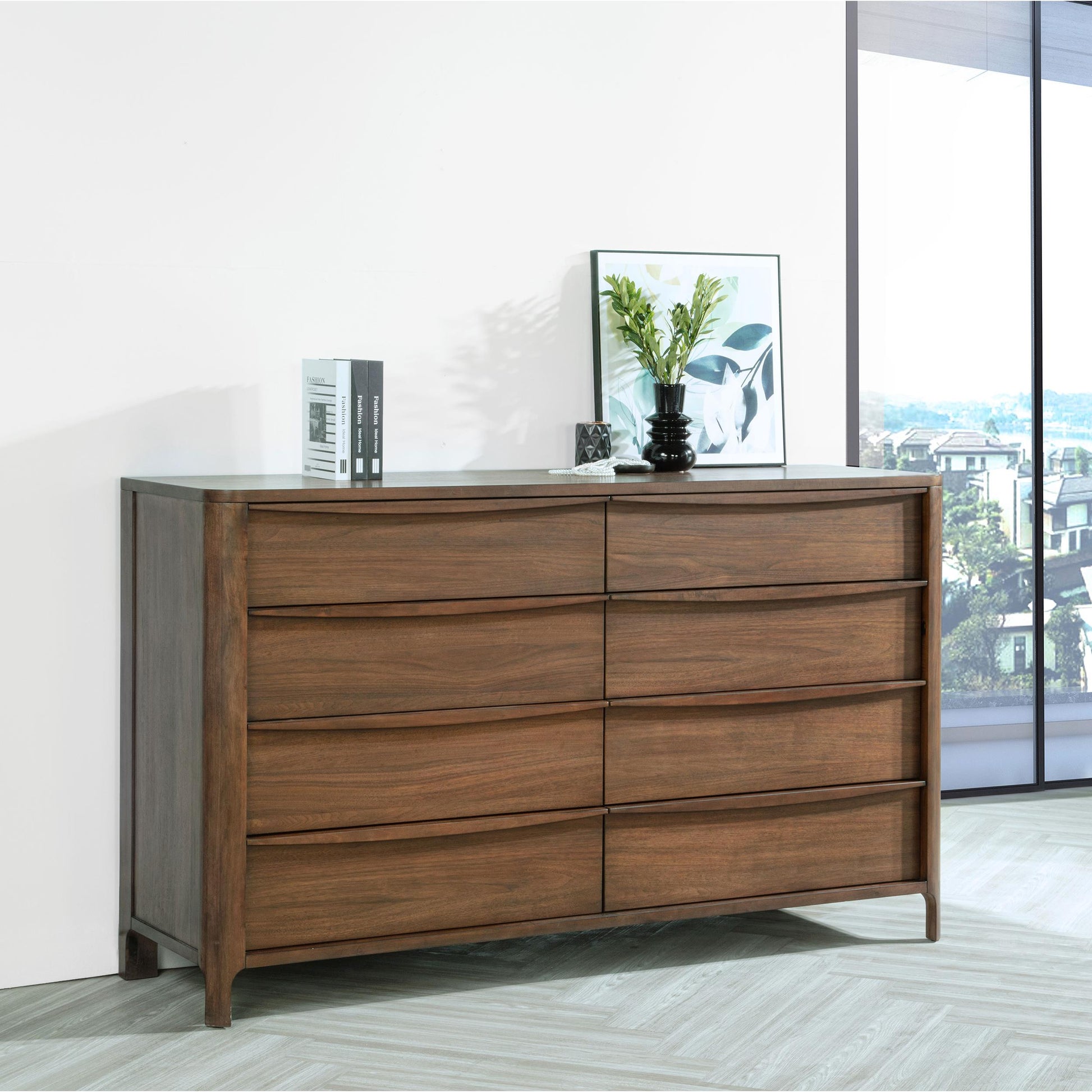  Coaster Furniture Maderia 223323 8-Drawer Dresser Cabinet - Walnut IMAGE 9
