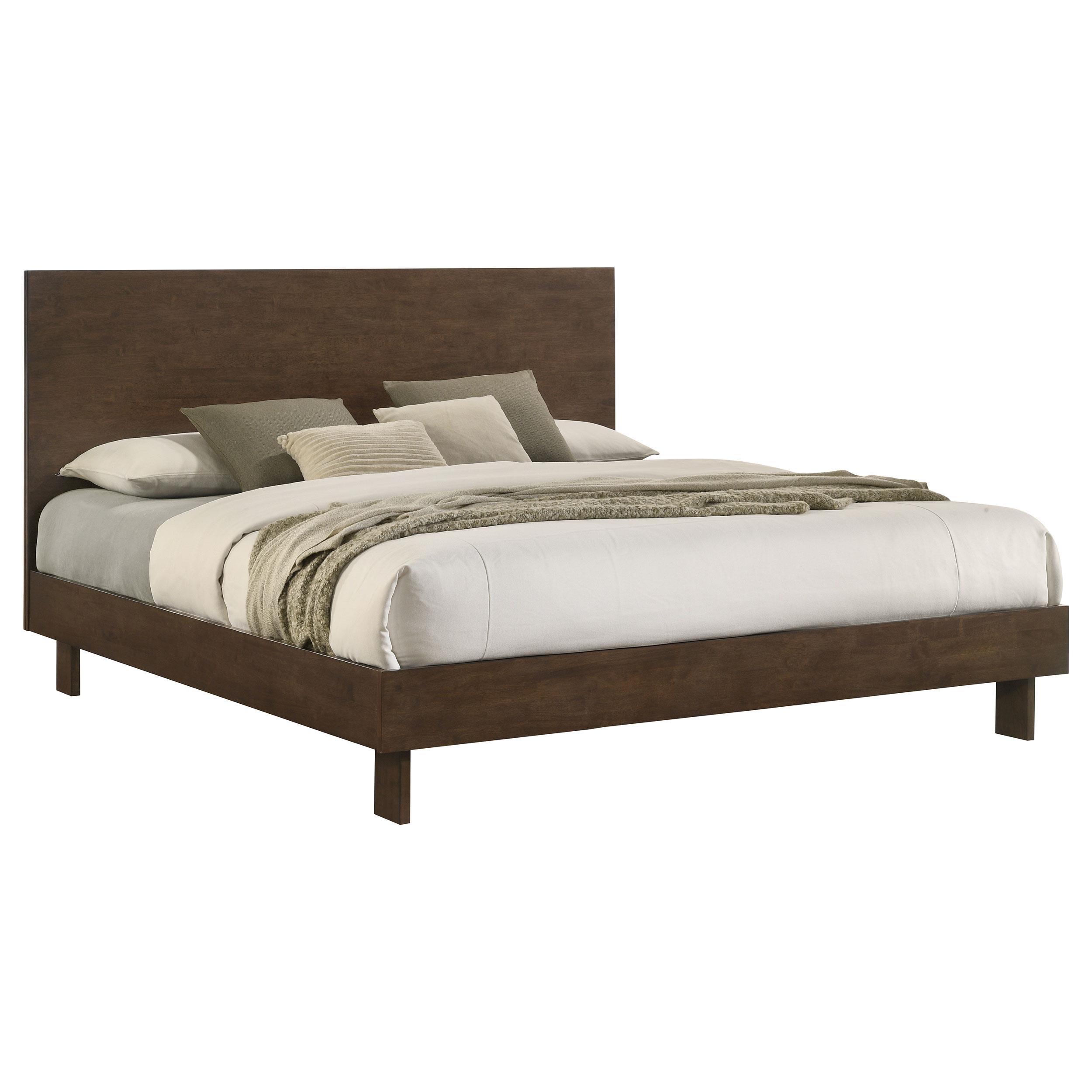  Size_King -- Glenwood 225011KE 48-inch Eastern King Platform Panel Bed - Warm Brown IMAGE 2