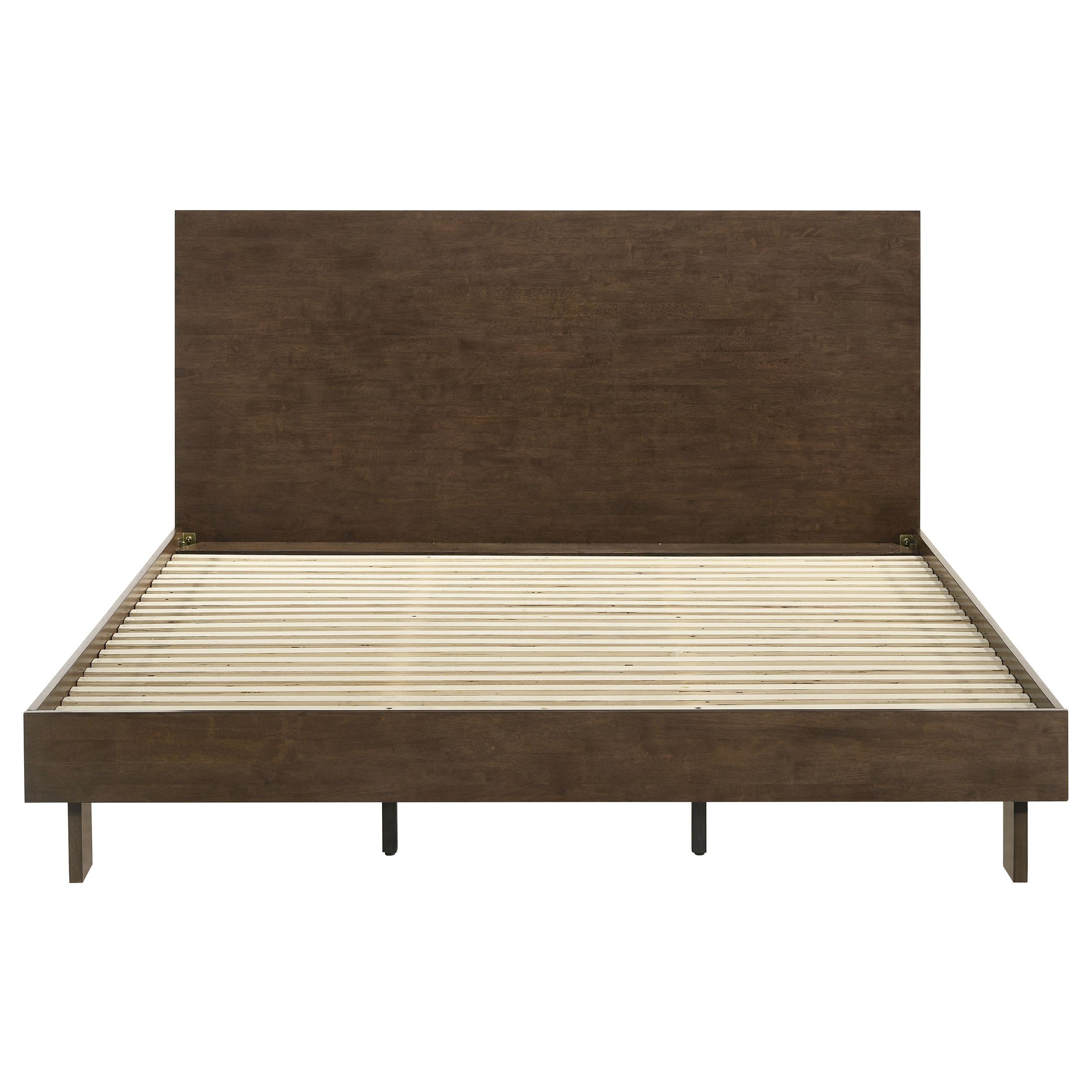  Size_King -- Glenwood 225011KE 48-inch Eastern King Platform Panel Bed - Warm Brown IMAGE 3