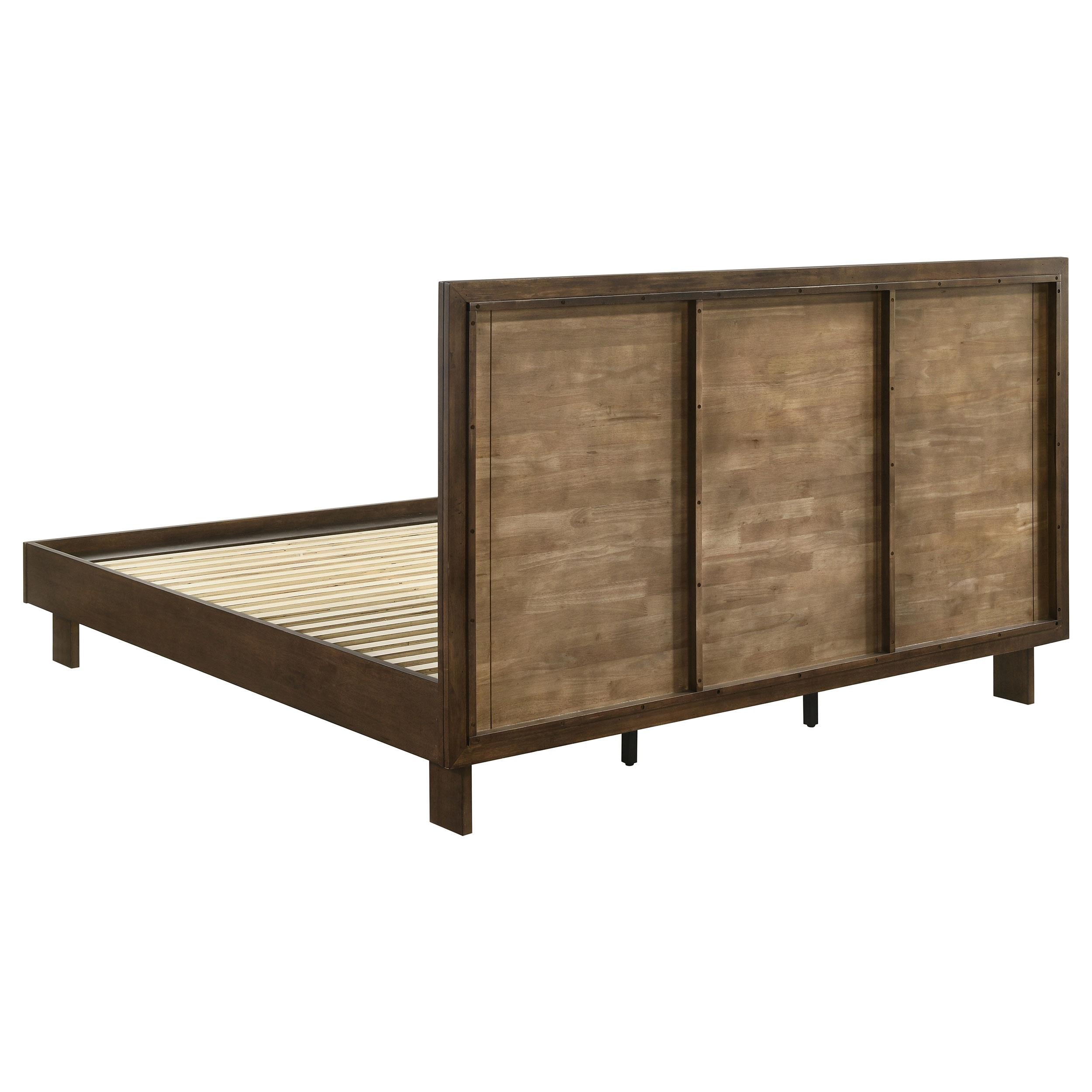  Size_King -- Glenwood 225011KE 48-inch Eastern King Platform Panel Bed - Warm Brown IMAGE 4