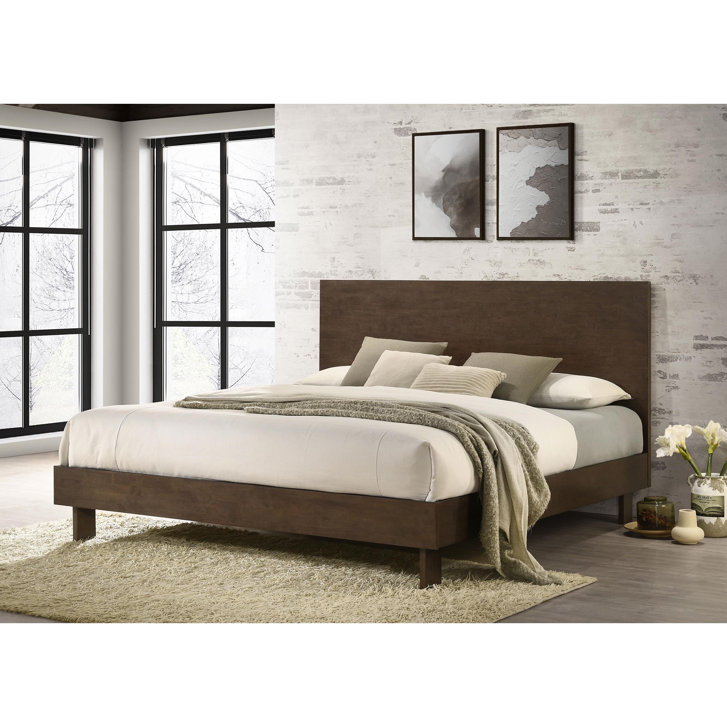  Size_King -- Glenwood 225011KE 48-inch Eastern King Platform Panel Bed - Warm Brown IMAGE 6
