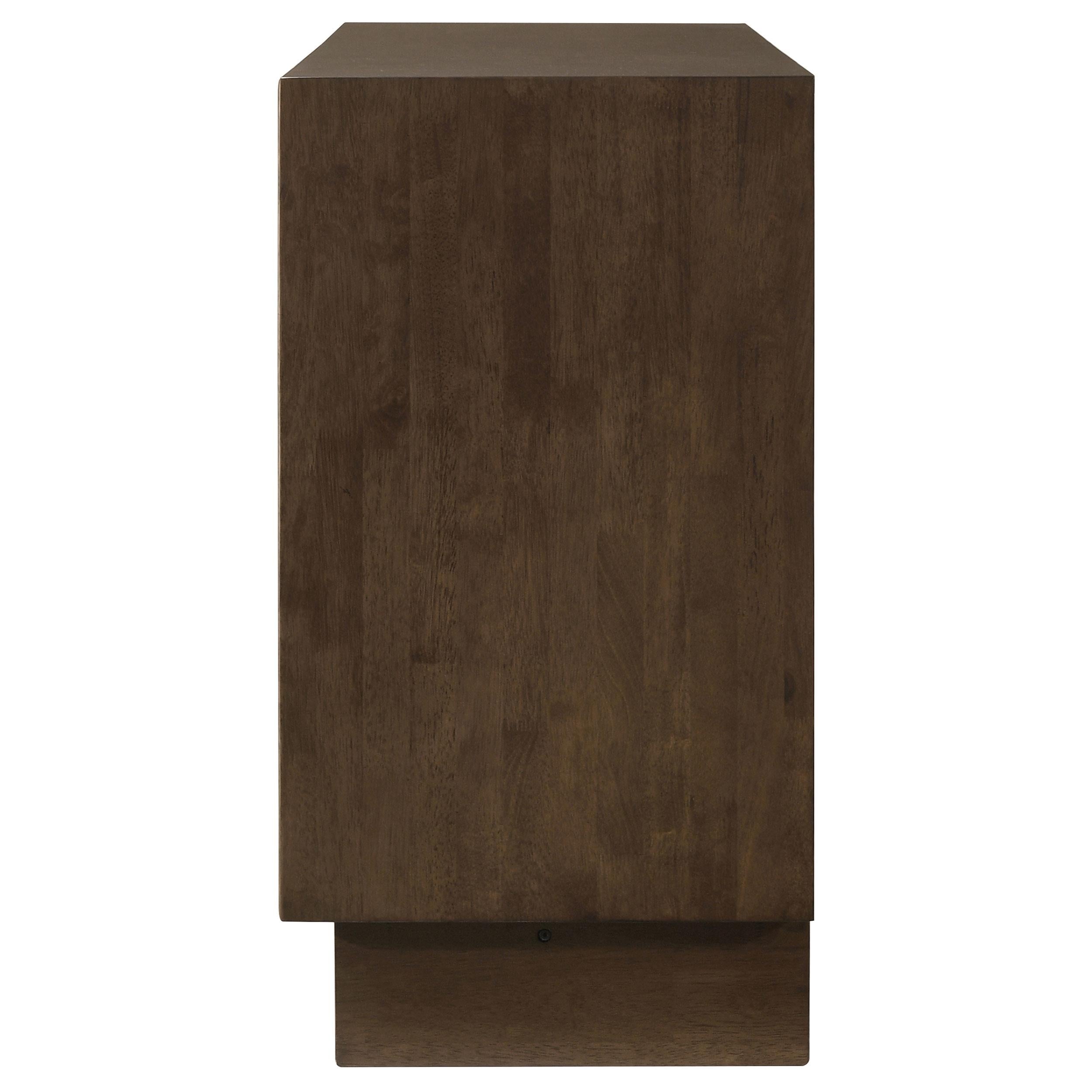  Coaster Furniture Glenwood 225013 6-Drawer Dresser Cabinet - Warm Brown IMAGE 4