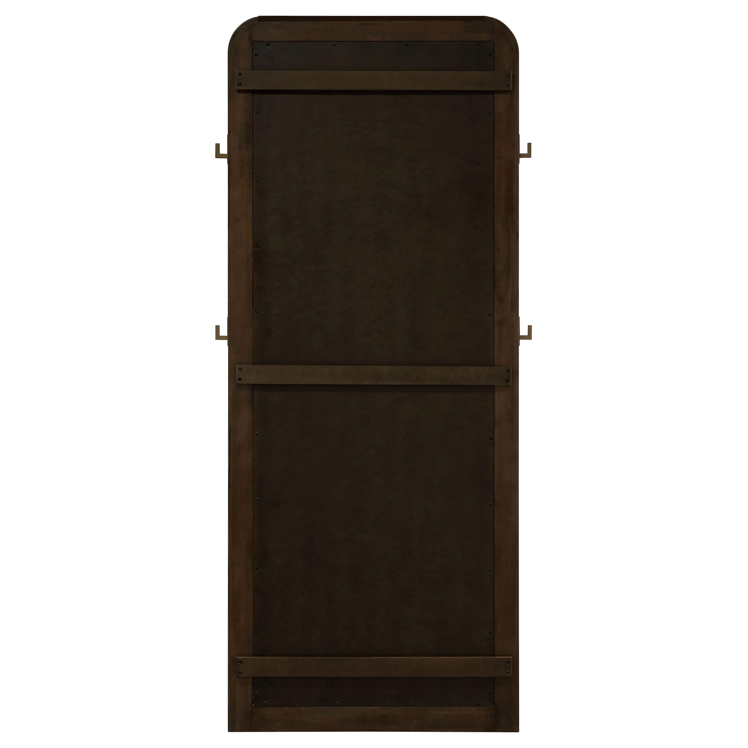  Coaster Furniture Arini 224309 Cane Weave Full Length Standing Floor Mirror - Sand Wash IMAGE 6