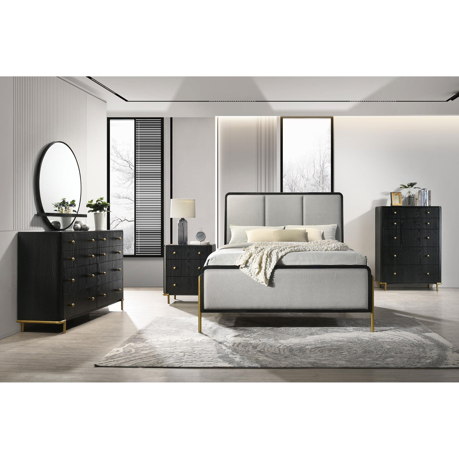  Coaster Furniture Arini 224333M 8-Drawer Dresser with Mirror - Black IMAGE 10