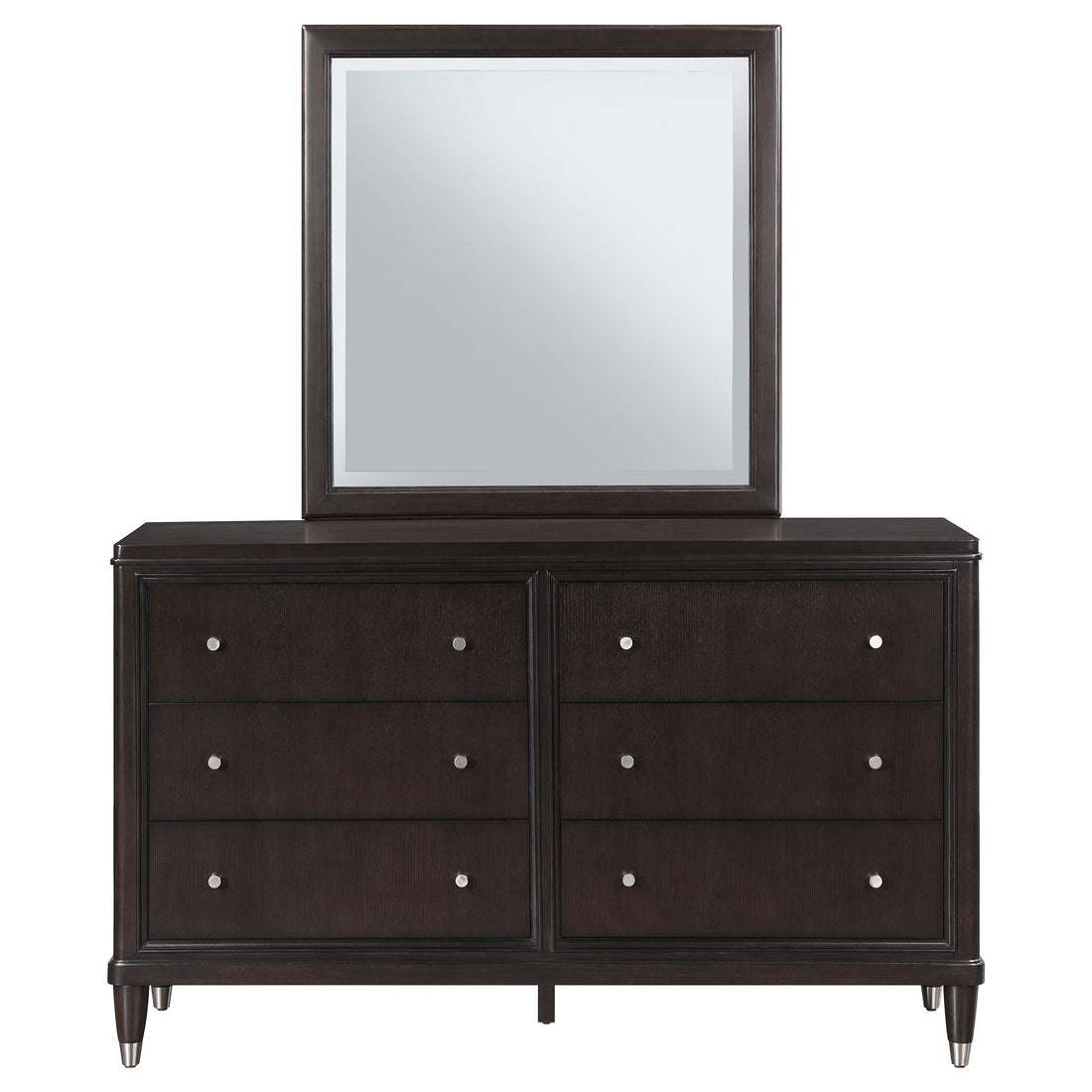  Coaster Furniture Emberlyn 223063M 6-Drawer Dresser with Mirror - Brown IMAGE 1