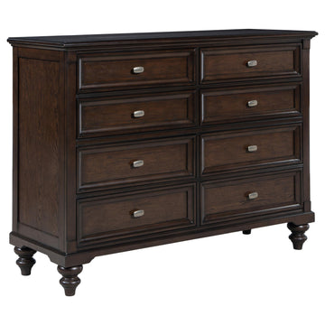  Coaster Furniture Andover 223633 8-Drawer Dresser Cabinet - Dark Oak IMAGE 1