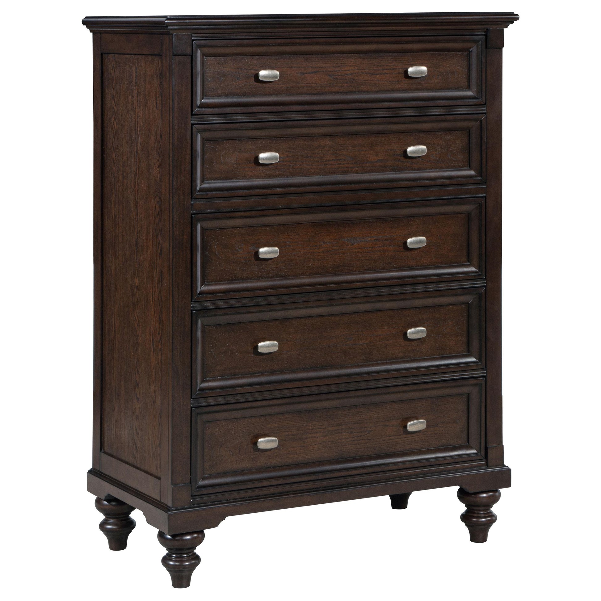  Coaster Furniture Andover 223635 5-Drawer Chest of Drawers - Dark Oak IMAGE 1