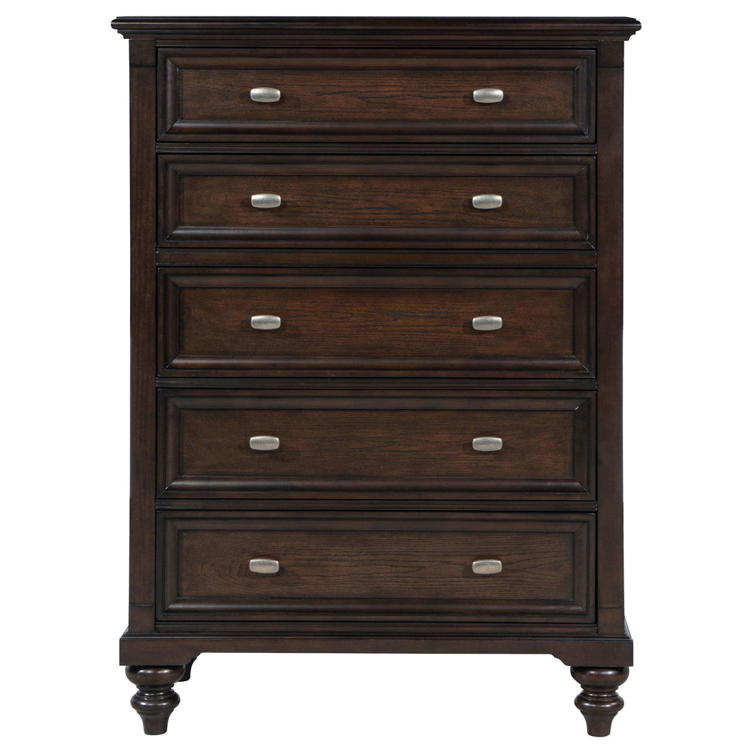  Coaster Furniture Andover 223635 5-Drawer Chest of Drawers - Dark Oak IMAGE 1