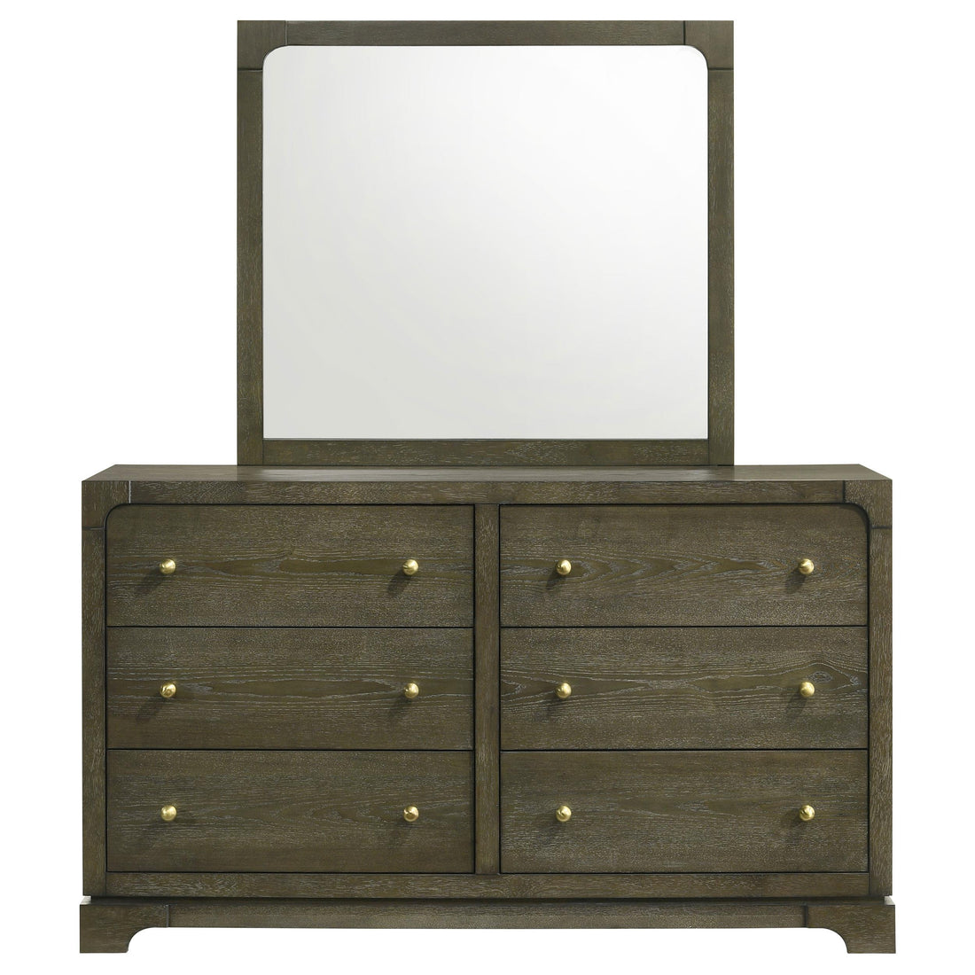  Coaster Furniture Gran Park 224933M 6-Drawer Dresser and Mirror - Dark Cocoa IMAGE 1