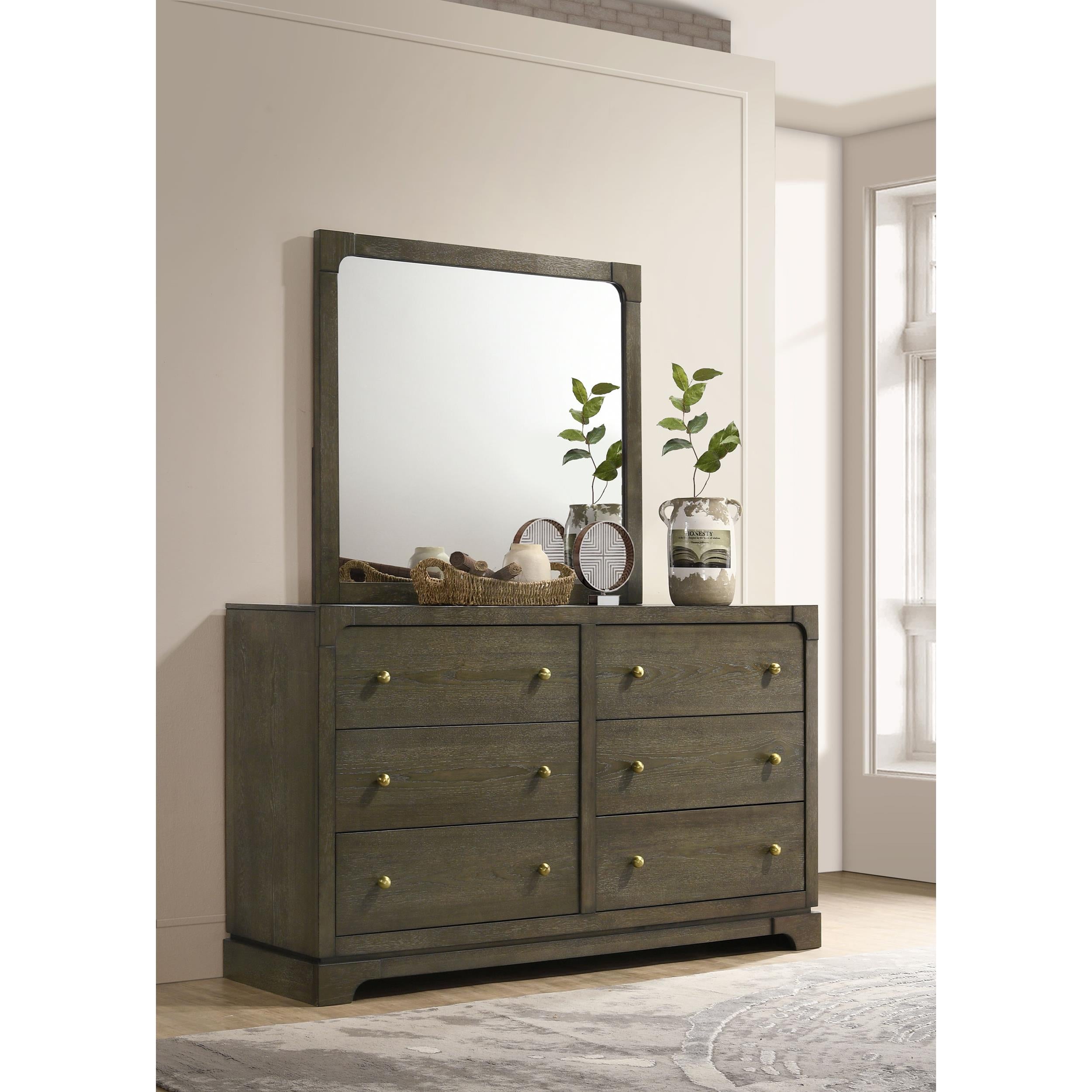 Coaster Furniture Gran Park 224933M 6-Drawer Dresser and Mirror - Dark Cocoa IMAGE 9