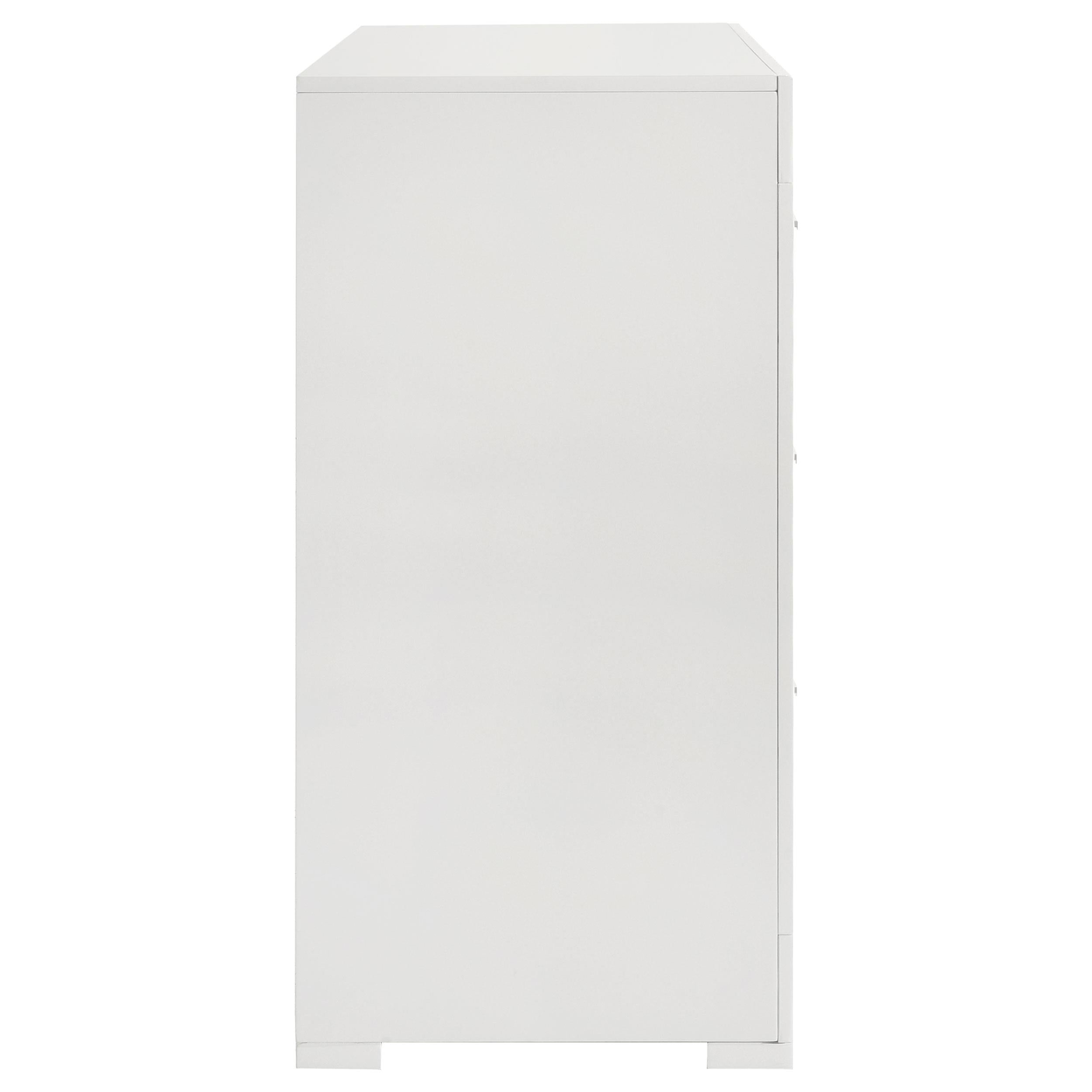  Coaster Furniture Ives 224943 6-Drawer Dresser Cabinet - White High Gloss IMAGE 8
