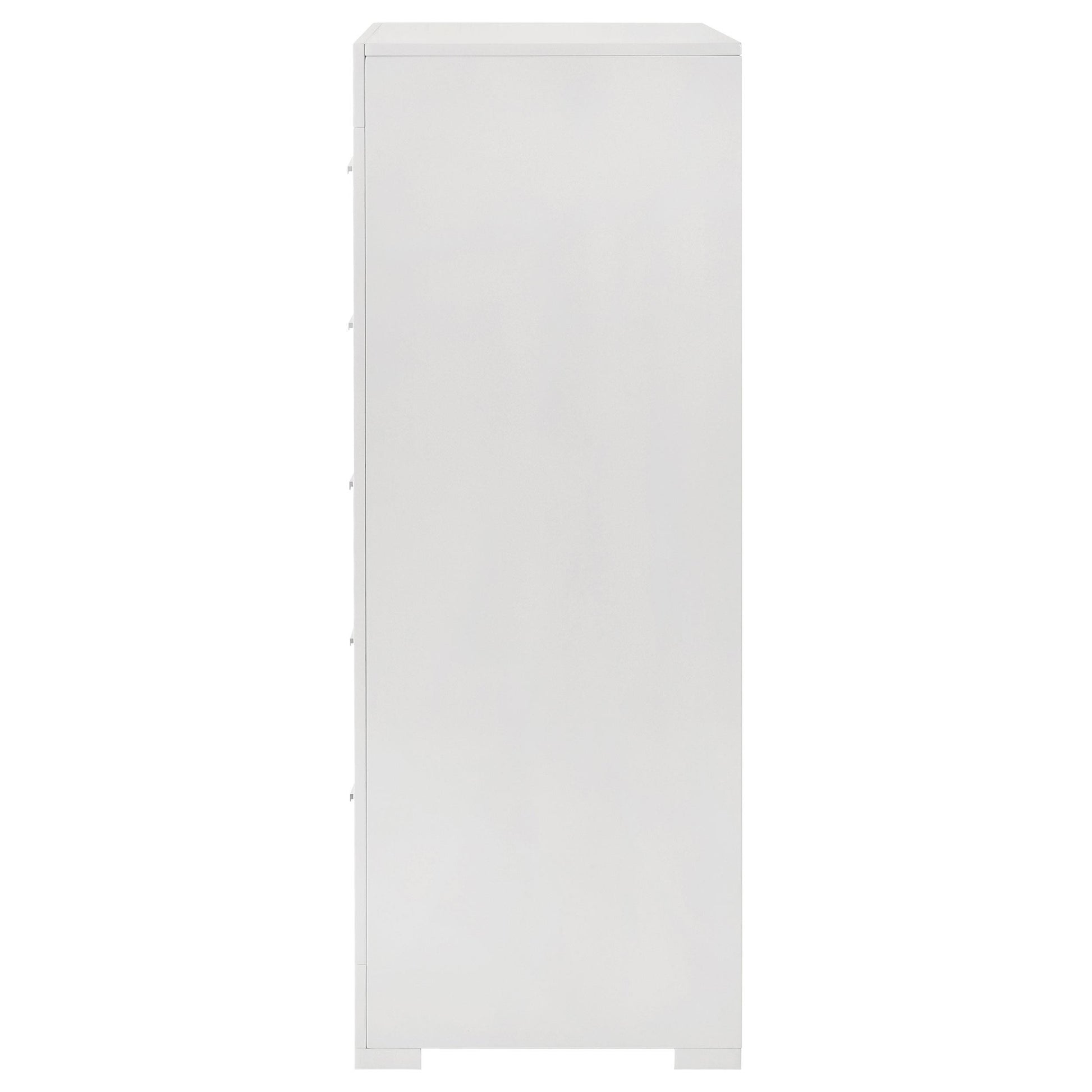  Coaster Furniture Ives 224945 5-Drawer Bedroom Chest of Drawers - White High Gloss IMAGE 4