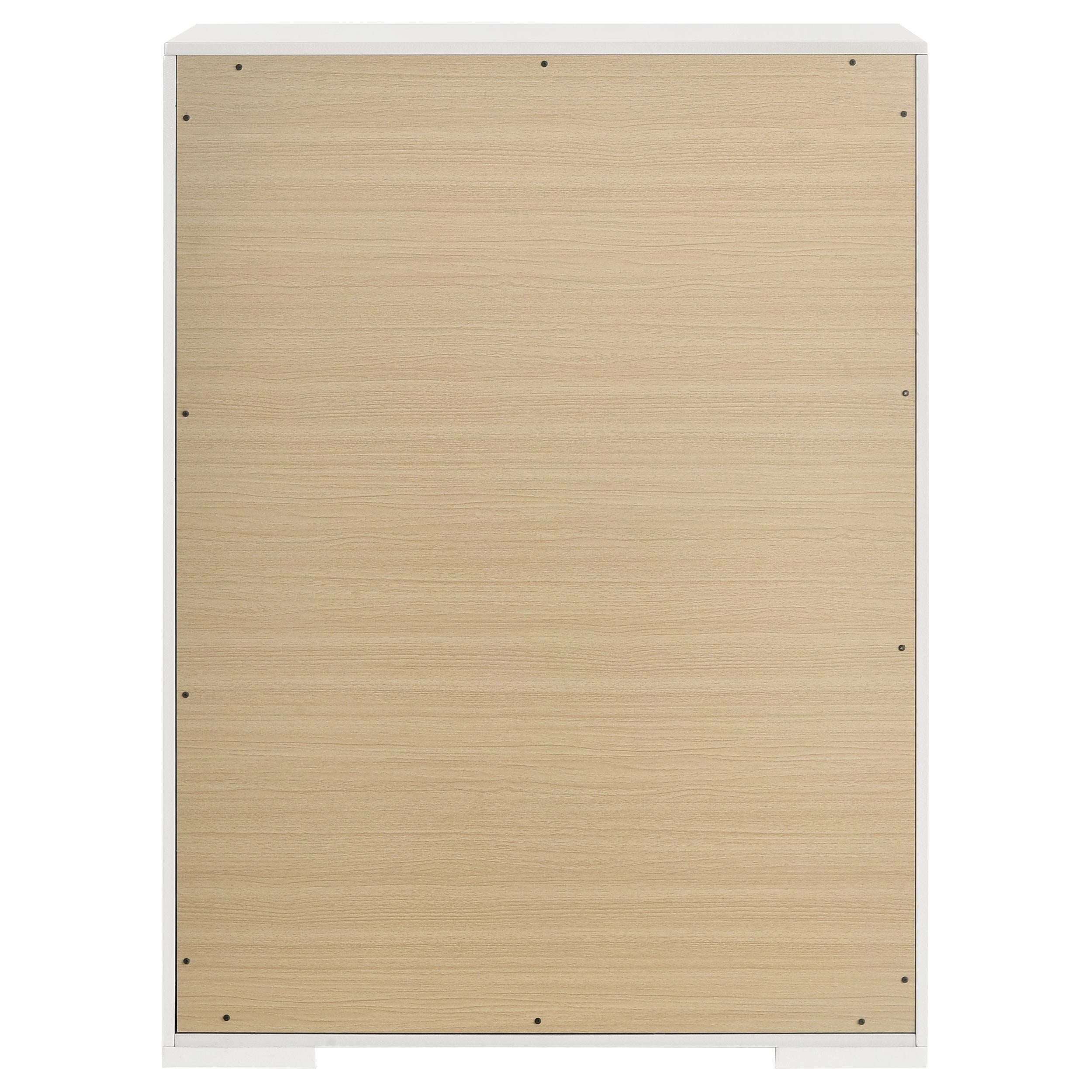  Coaster Furniture Ives 224945 5-Drawer Bedroom Chest of Drawers - White High Gloss IMAGE 6