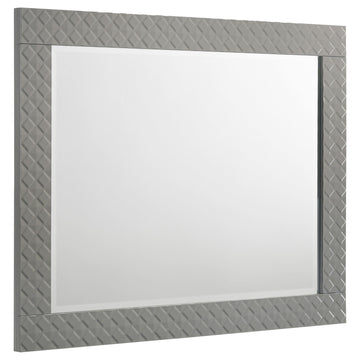  Coaster Furniture Ives 224974 Dresser Mirror - Grey High Gloss IMAGE 1