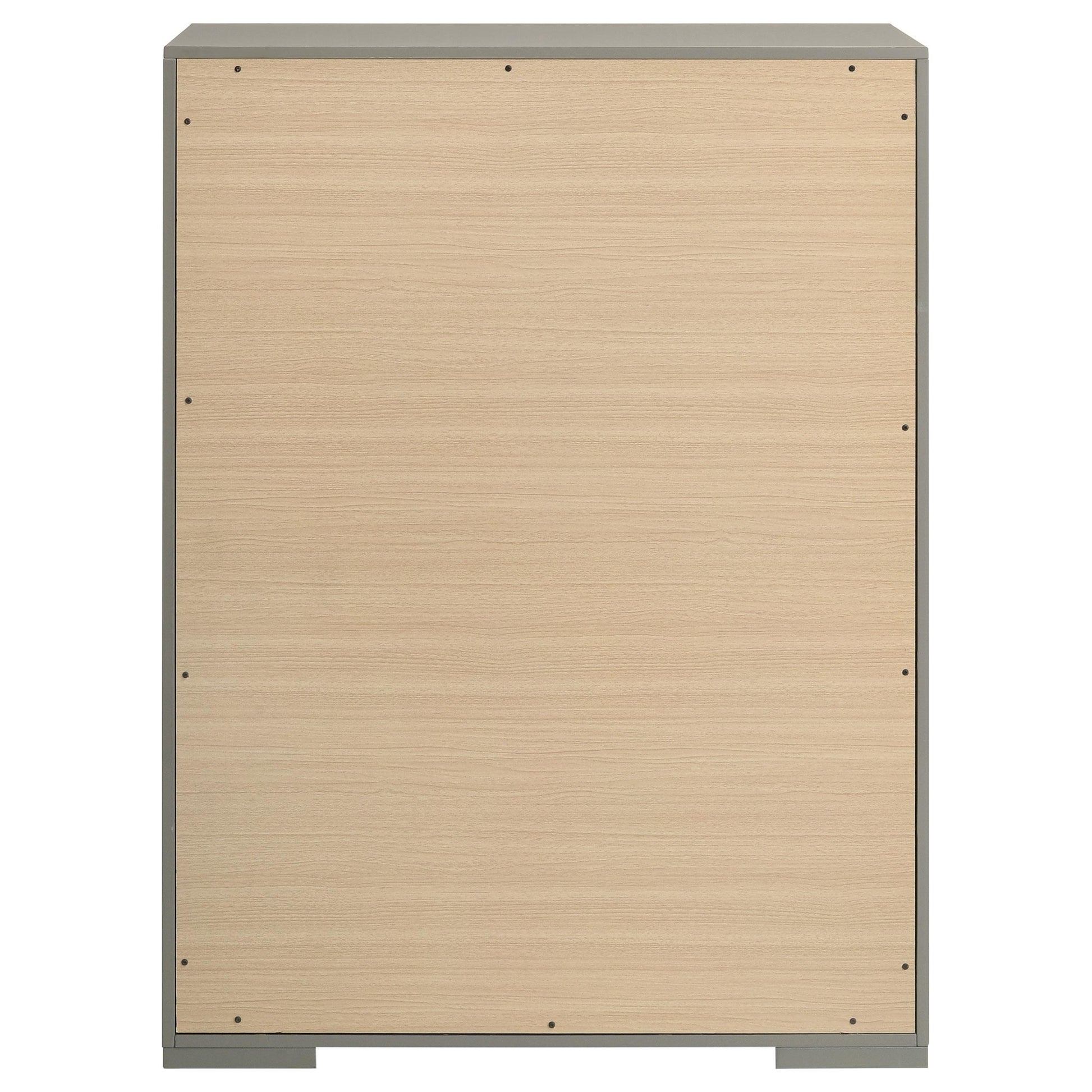  Coaster Furniture Ives 224975 5-Drawer Bedroom Chest of Drawers - Grey High Gloss IMAGE 6