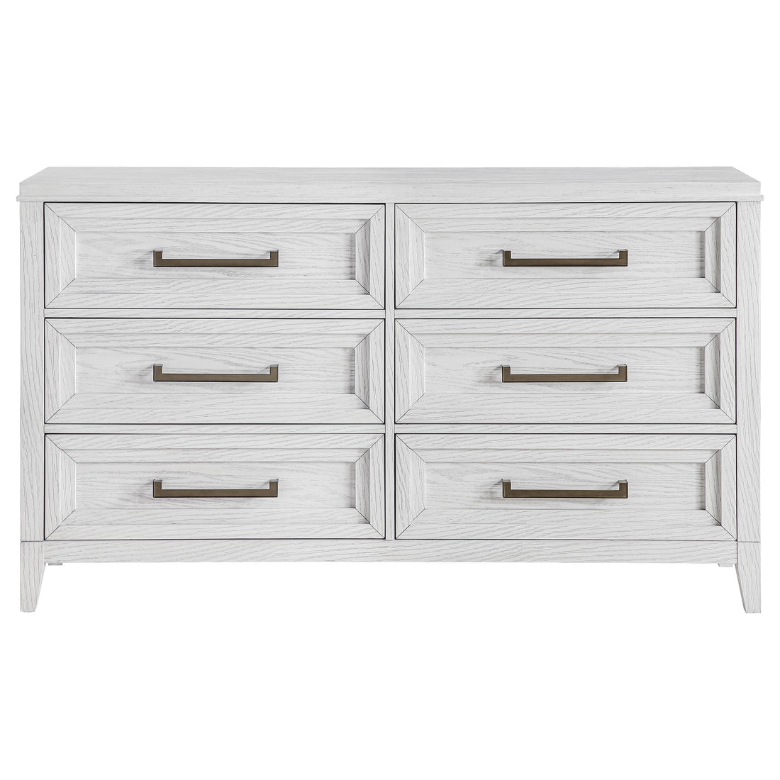  Coaster Furniture Marielle 224843 6-Drawer Bedroom Dresser - Distressed White IMAGE 1