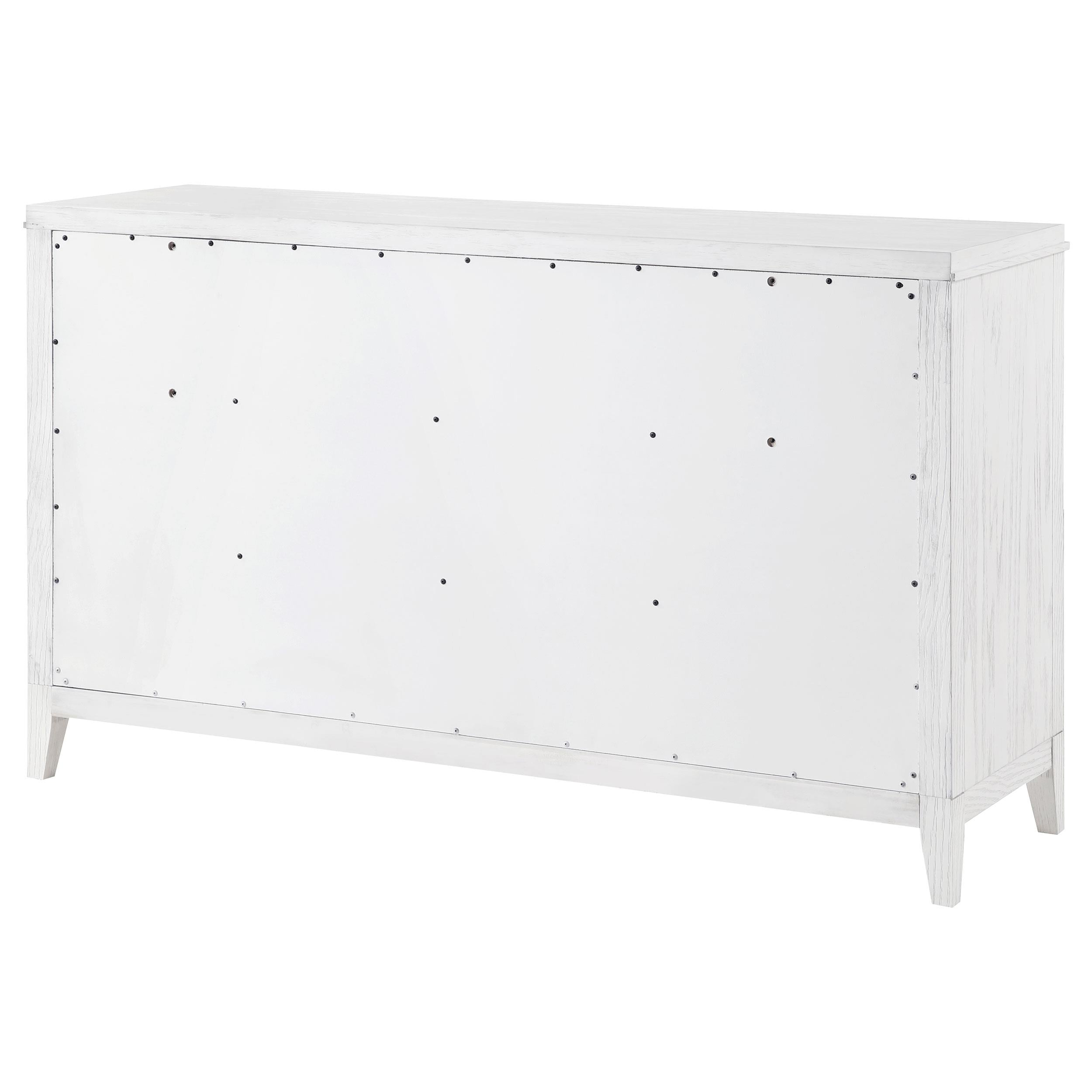  Coaster Furniture Marielle 224843 6-Drawer Bedroom Dresser - Distressed White IMAGE 7