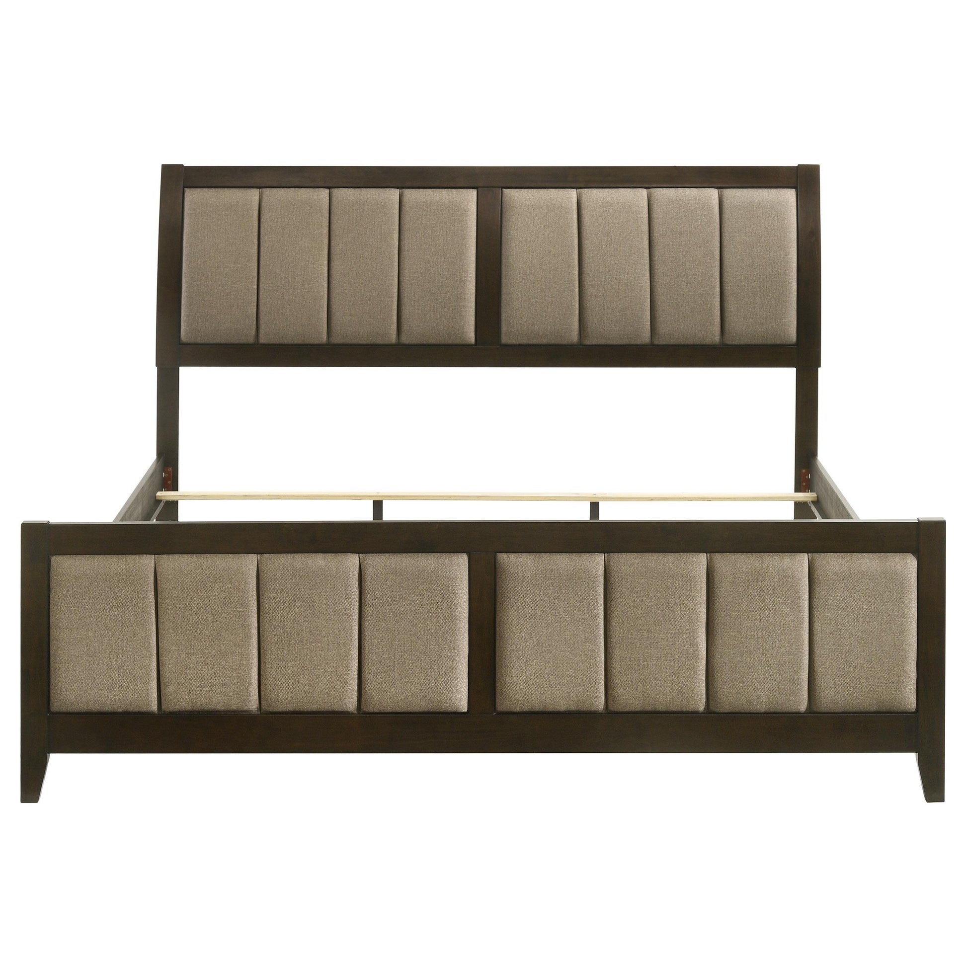  Size_King  -- Wilkes 224421KE 51-inch Upholstered Eastern King Bed - Dark Cocoa IMAGE 3