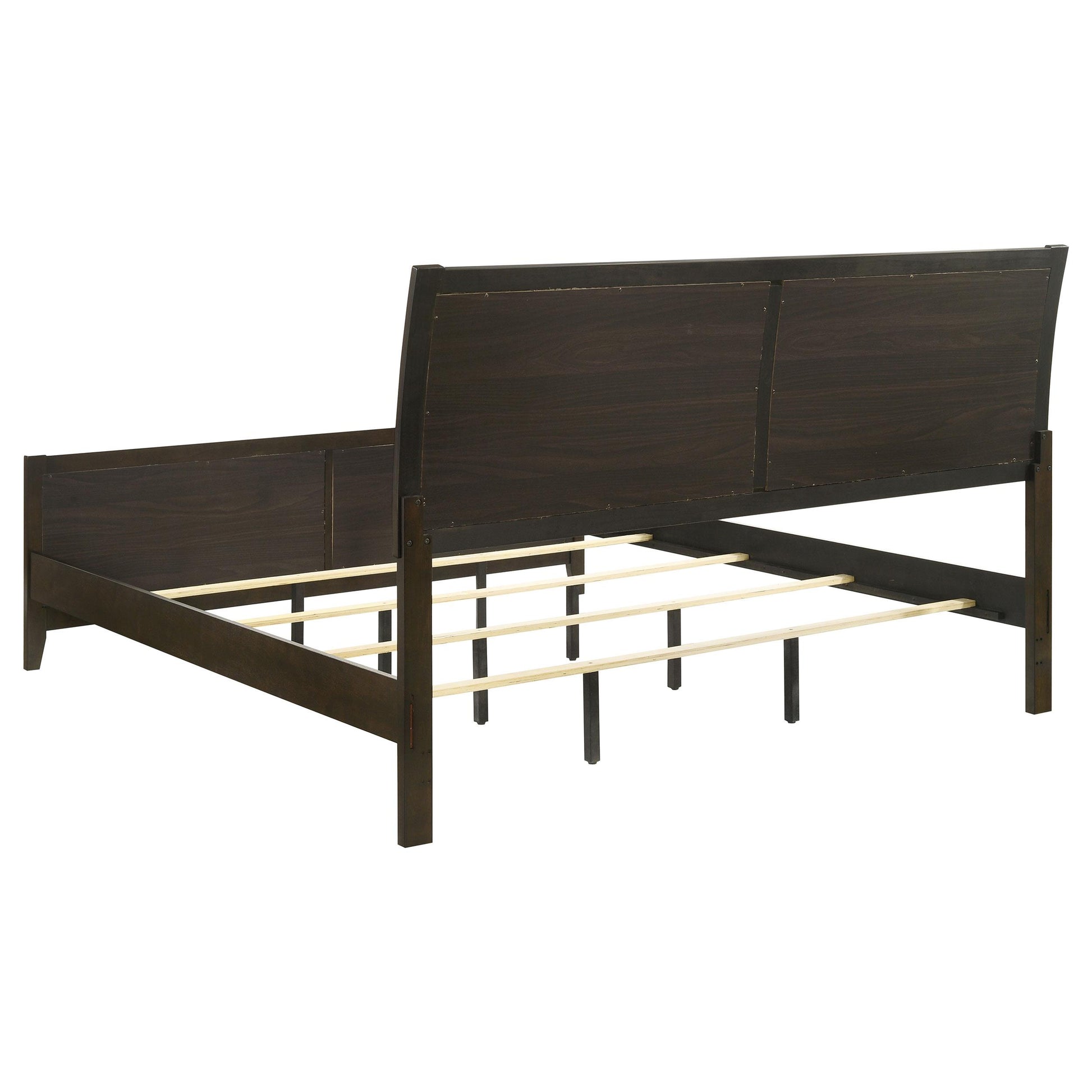  Size_King  -- Wilkes 224421KE 51-inch Upholstered Eastern King Bed - Dark Cocoa IMAGE 4