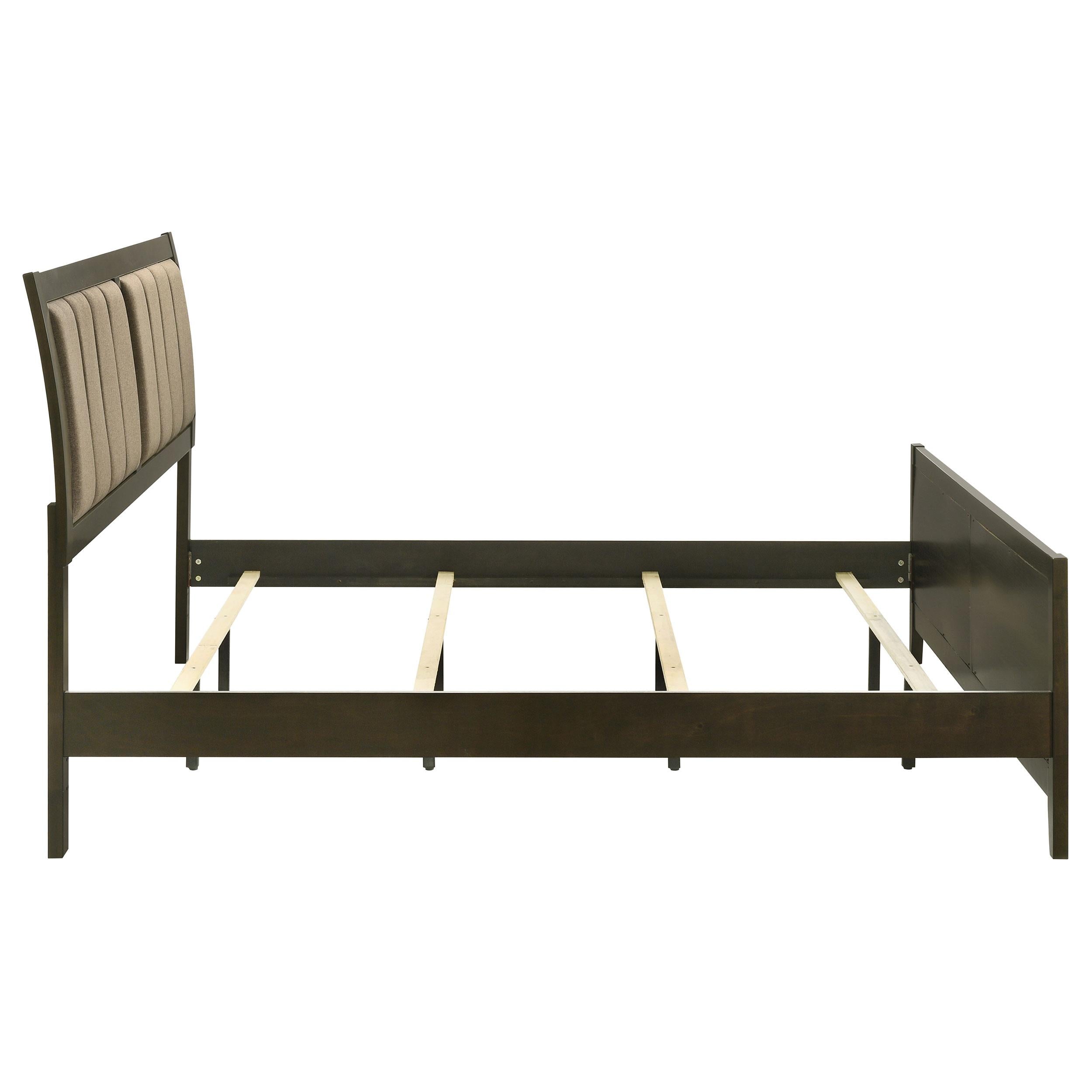  Size_King  -- Wilkes 224421KE 51-inch Upholstered Eastern King Bed - Dark Cocoa IMAGE 5